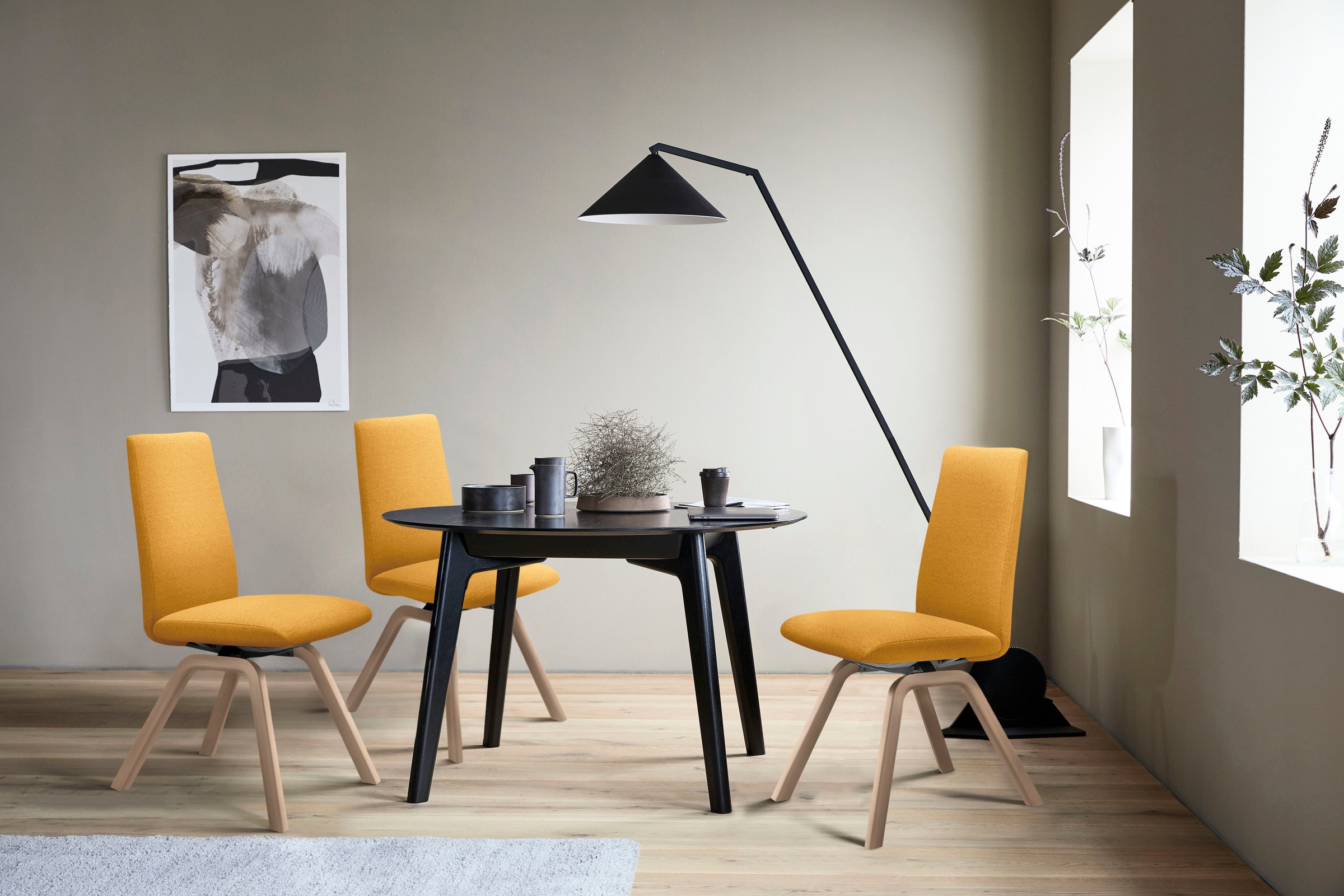 Stressless® Polsterstuhl »Laurel«, ROHLEDER Stoff Q2 FARON, Low Back, Größe günstig online kaufen