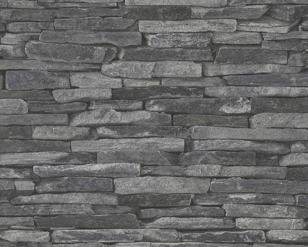 living walls Vliestapete »Best of Wood`n Stone 2nd Edition«, Steinoptik-gemustert-Motiv, Modern Tapete Stein Tapeten Wohnzimmer Schlafzimmer Flur Design Optik
