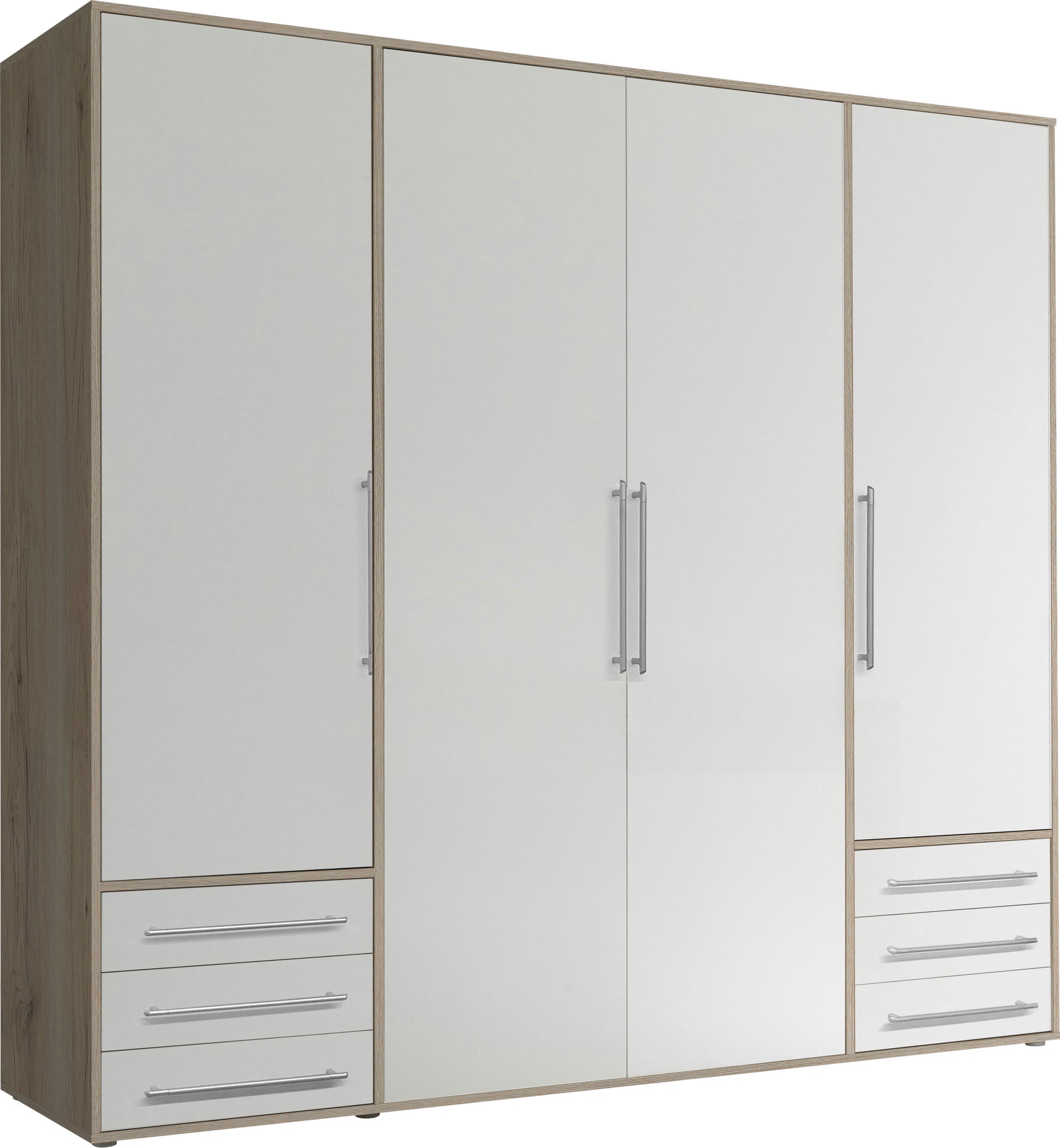 Schlafkontor Drehtürenschrank »Lyss Schrank, Kleiderschrank mit Drehtüren«, in verschiedenen Farben und Größen erhältlich