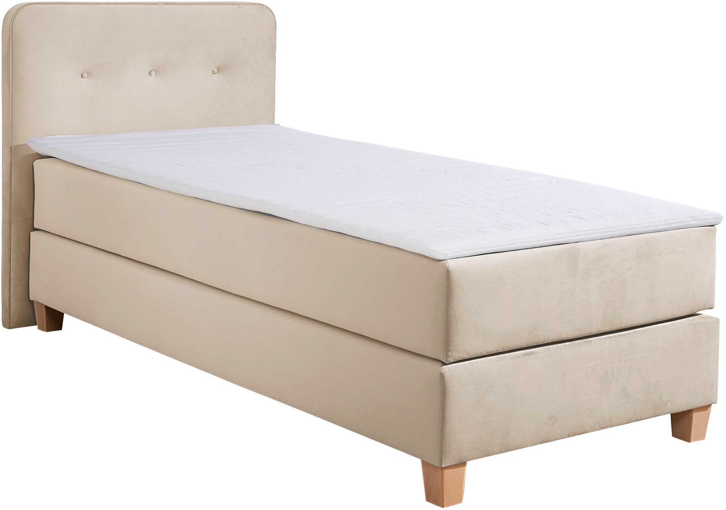 Home affaire Boxspringbett "Fargo" inkl. Topper, in 3 Matratzenarten, in Sa günstig online kaufen