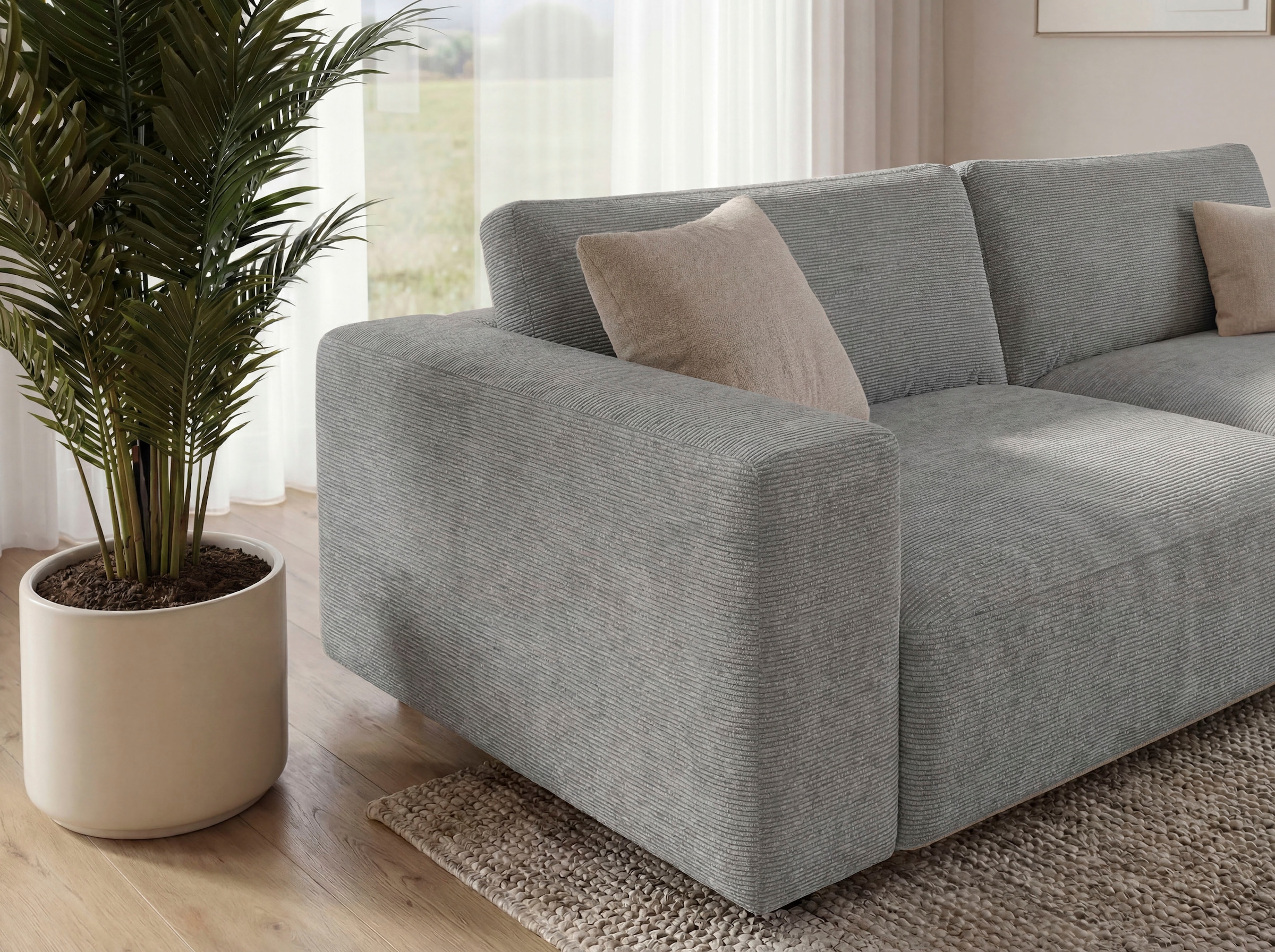Musterring Big-Sofa »MR Lucia, puristischer Luxus von Musterring« Erstklassige Kammerkissen, weiche Polsterung & zeitloser Look