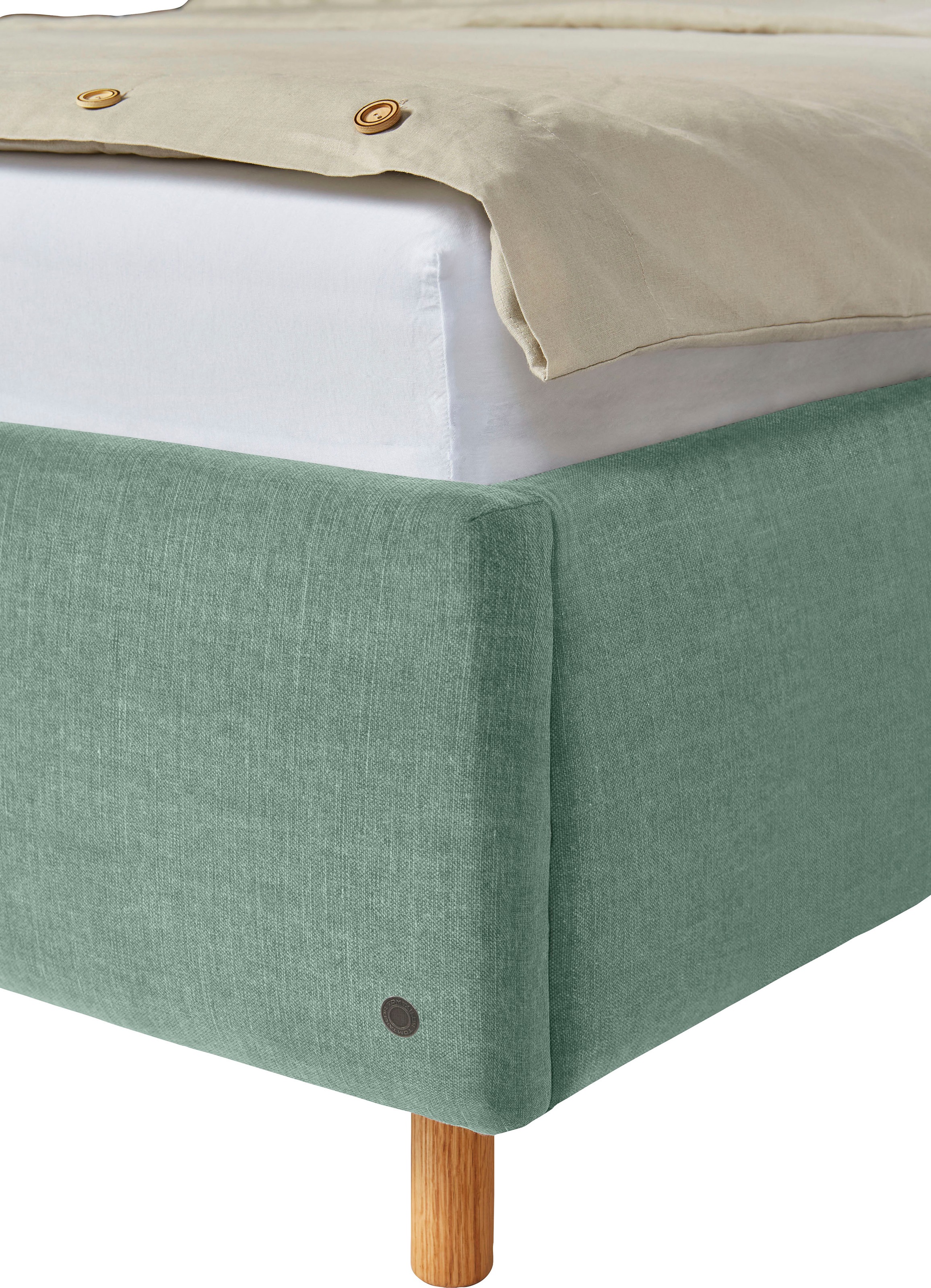 4. Bild von TOM TAILOR HOME Polsterbett »CALIFORNIA BED«, mit seitlichen Holzakzenten am Kopfteil