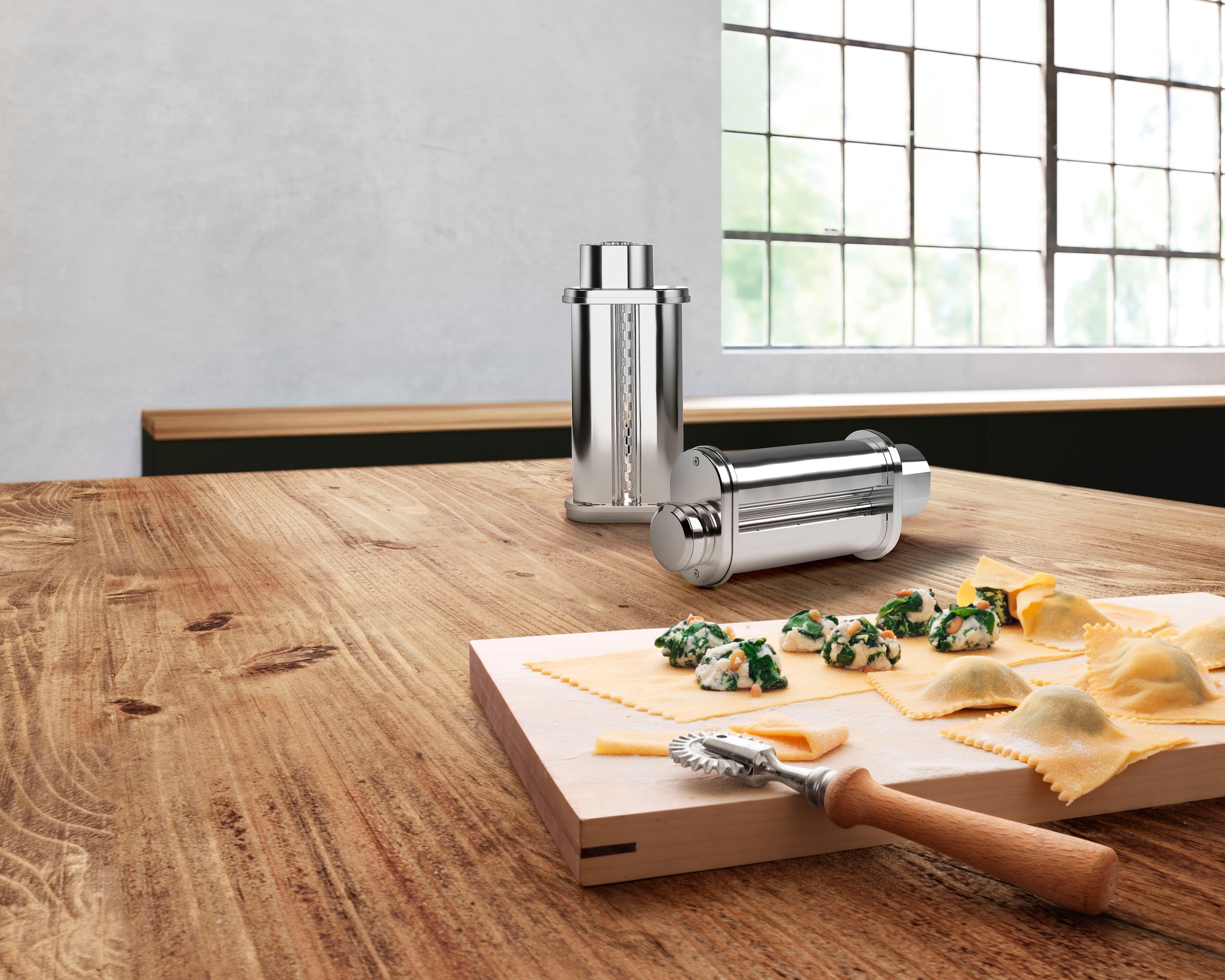 BOSCH Nudelvorsatz »MUZS6PP Zubehör-Set PastaPassion«, (Set, 3 tlg.)