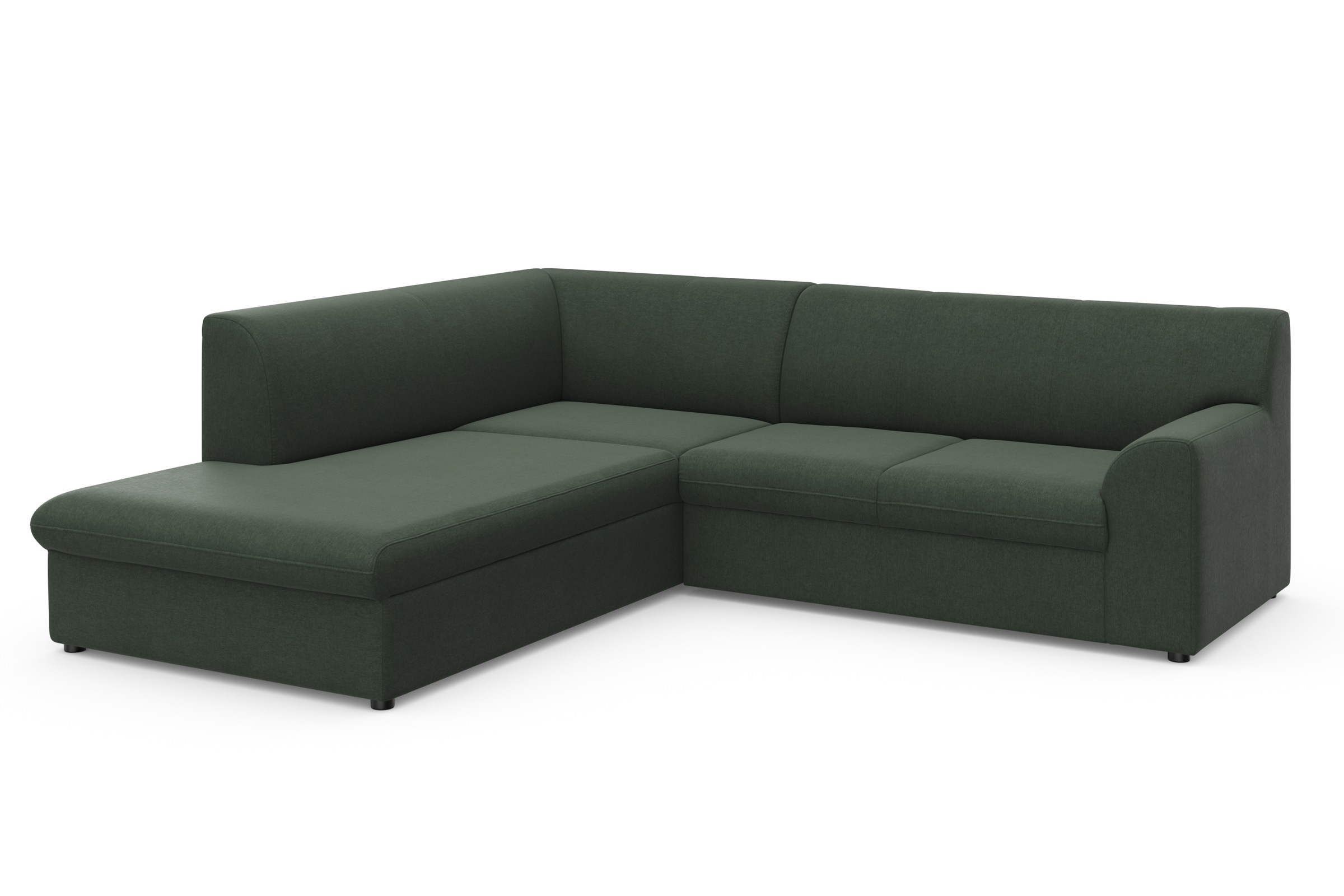 DOMO collection Ecksofa »Topper zeitlos elegant, kompakte Stellmaße, OTTOs Choice, L-Form«, mit Ottomane, wahlweise mit Schlaffunktion