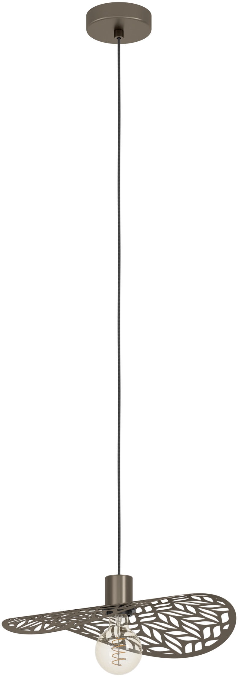 EGLO Hängeleuchte »SWABY Pendellampe - Stahl - E27 - 1X60W - IP20« E27 1 St günstig online kaufen