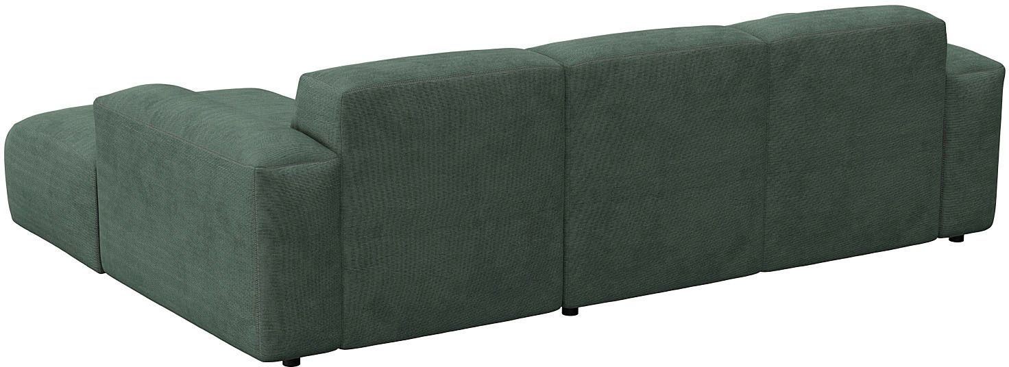FLEXLUX Ecksofa »Lucera Chaislongue rechts oder links, L-Form, bequem«, modern & anschmiegsam, Kaltschaum, Stahl-Wellenunterfederung