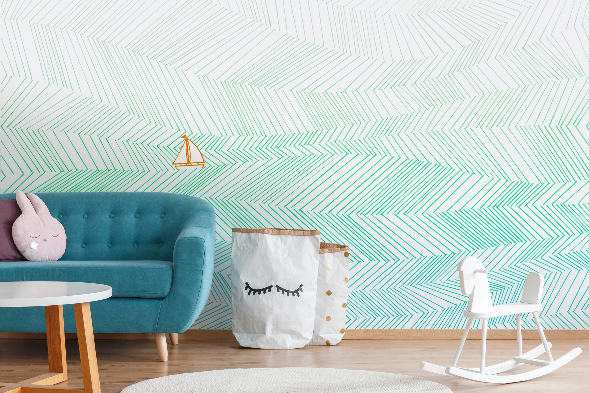 Architects Paper Fototapete »Atelier 47 Waves Artwork 3« geometrisch glatt günstig online kaufen