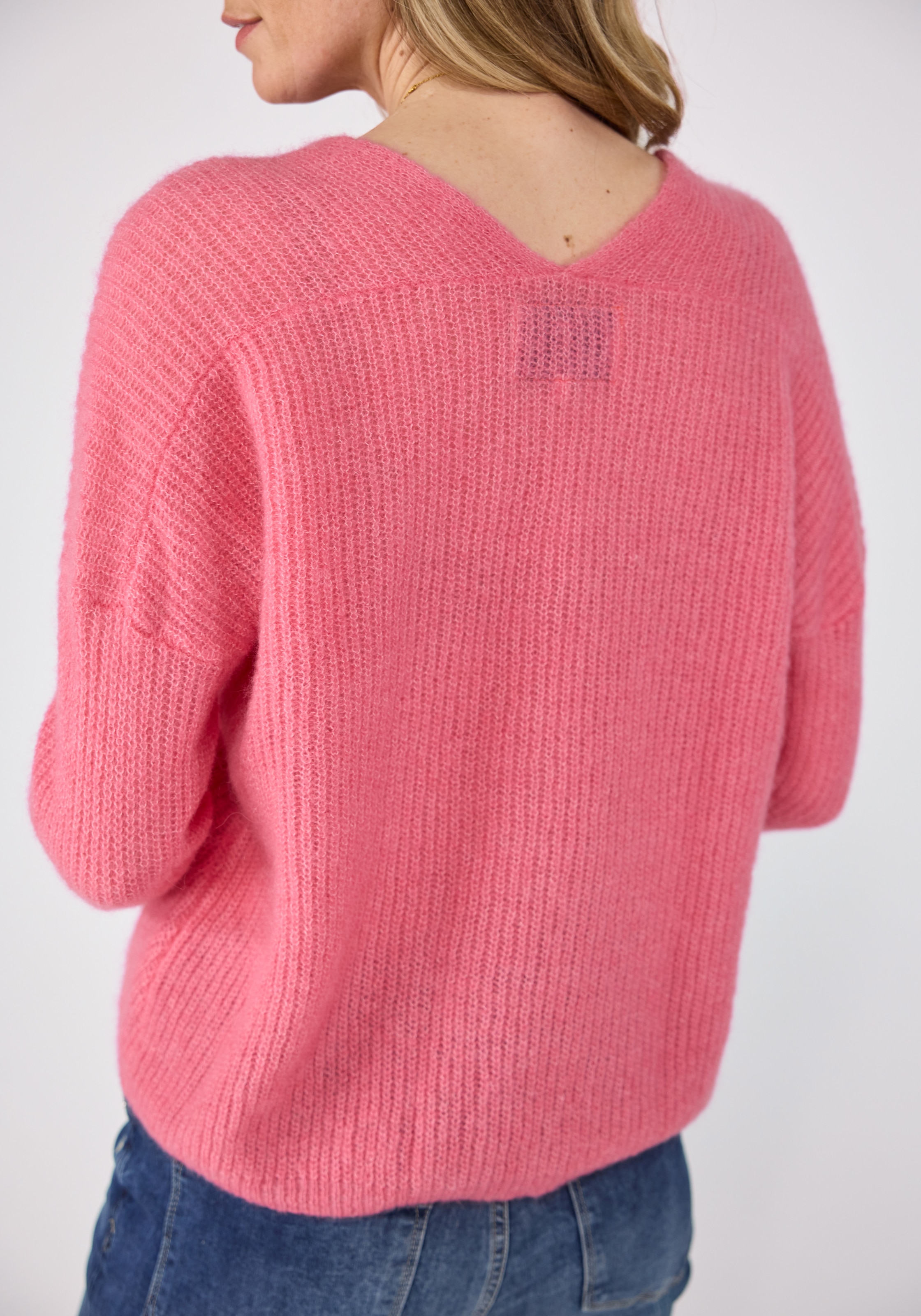 Lieblingsstück V-Ausschnitt-Pullover »AlienaEP«, mit Alpaka- und Wollanteil
