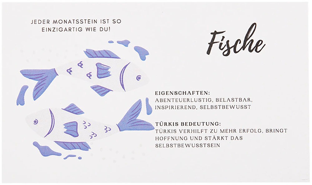 Firetti Kette mit Anhänger »Schmuck Geschenk Halsschmuck Anker/Halskette Sternzeichen Geburtsstein«, Made in Germany - mit Edelstein