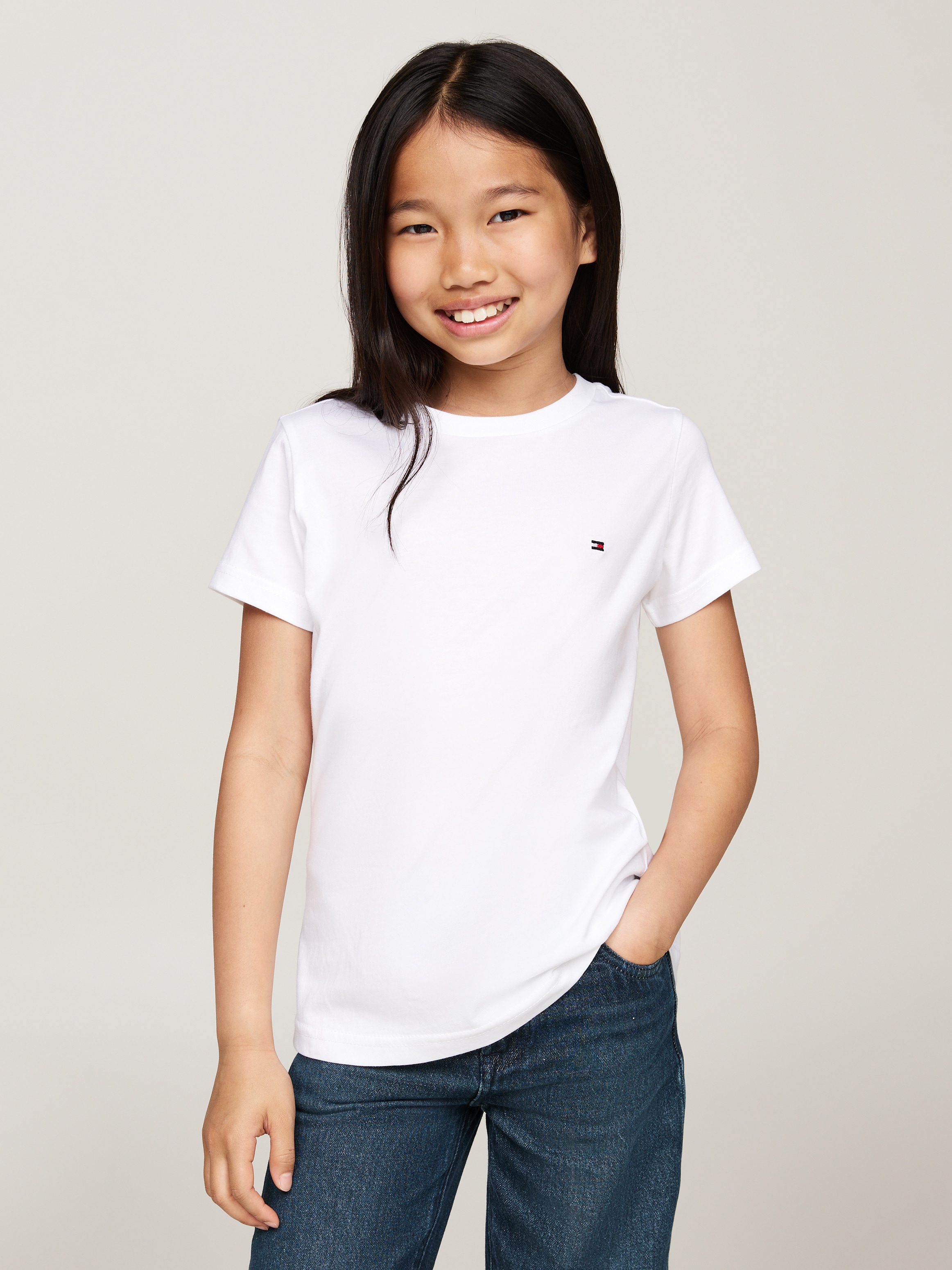 Tommy Hilfiger Underwear T-Shirt »2P CN TEE SS«, (Packung, 2 tlg., 2er-Pack), mit Logostickerei