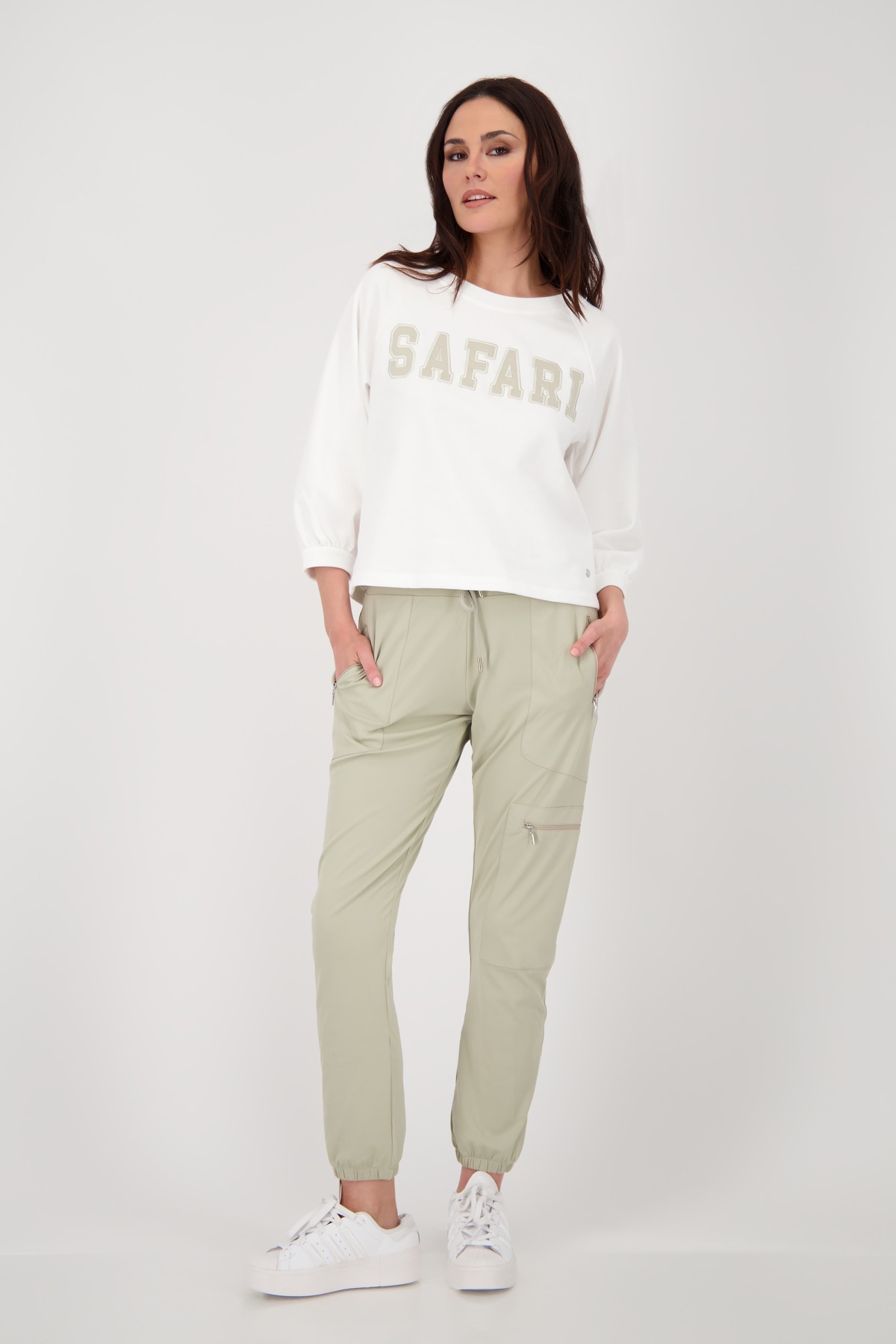 Monari Sweatshirt »Sweatshirt Safari«, Mit Rundhalsausschnitt