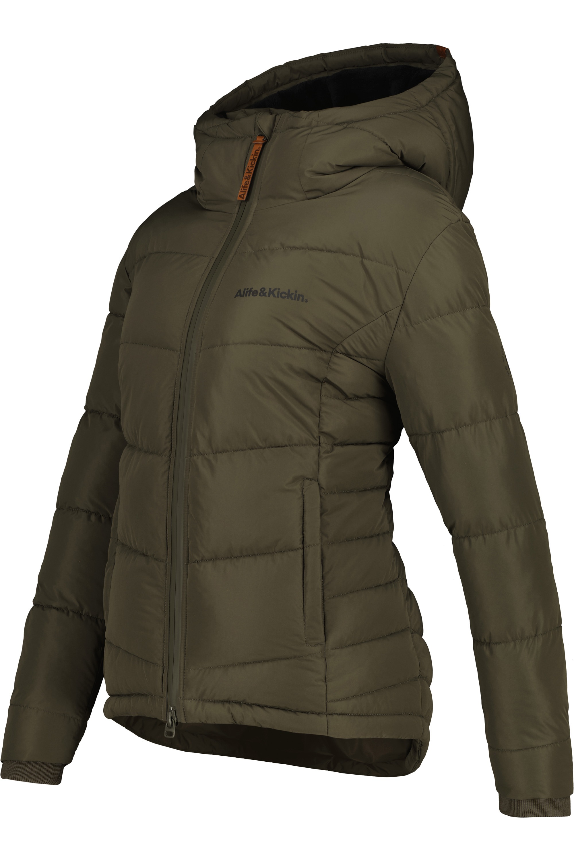 Alife & Kickin Winterjacke »Damen JuanaAK«, mit Kapuze, Kurze warme Jacke mit gefütterter Kapuze, in schmaler Passform