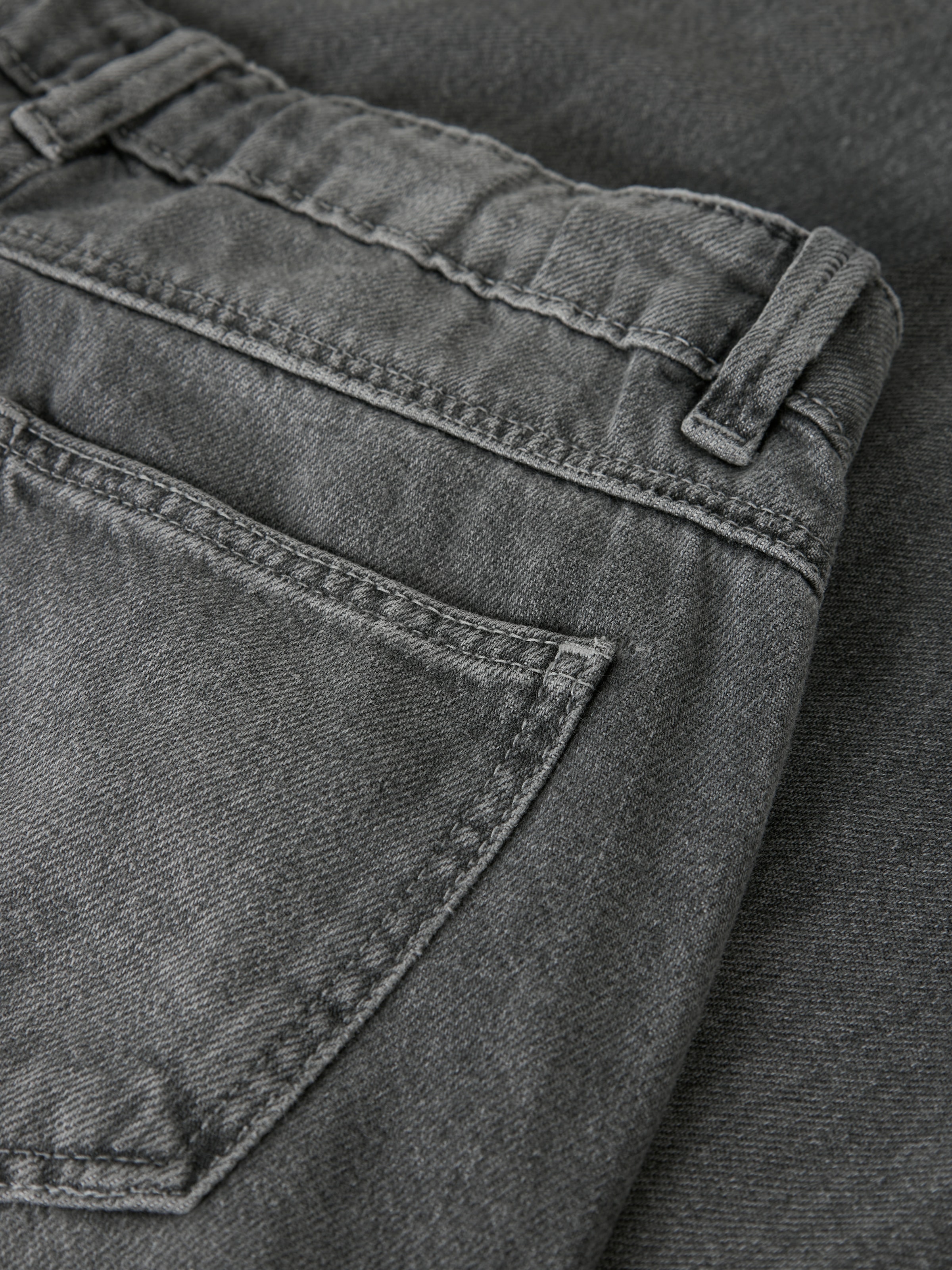 Name It Weite Jeans »NKFROSE für Mädchen mit weitem Bein und klassischem Sitz« normal, Denim, Abriebeffekte, Reißverschluss