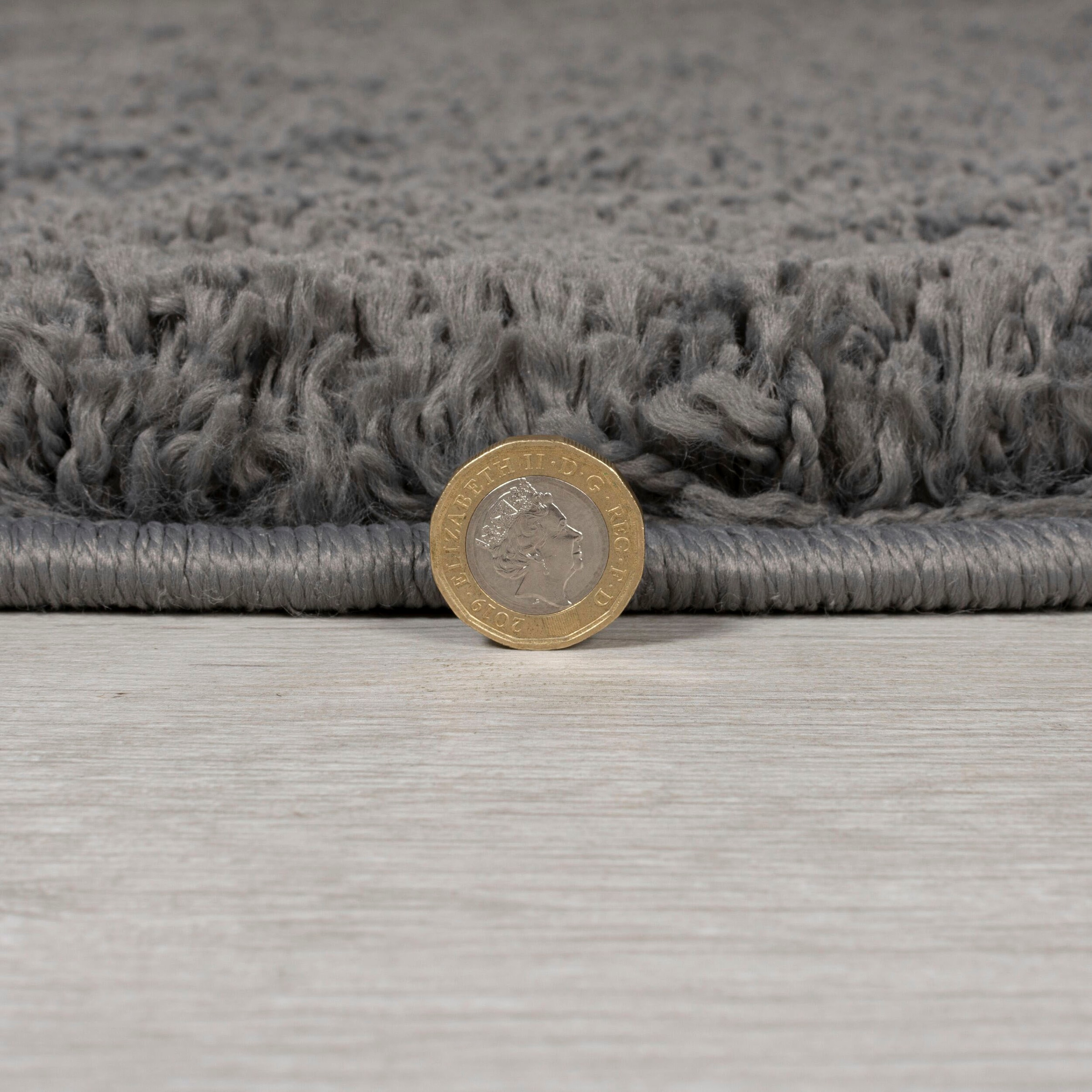 FLAIR RUGS Hochflor-Teppich »Feather«, rund, 40 mm Höhe