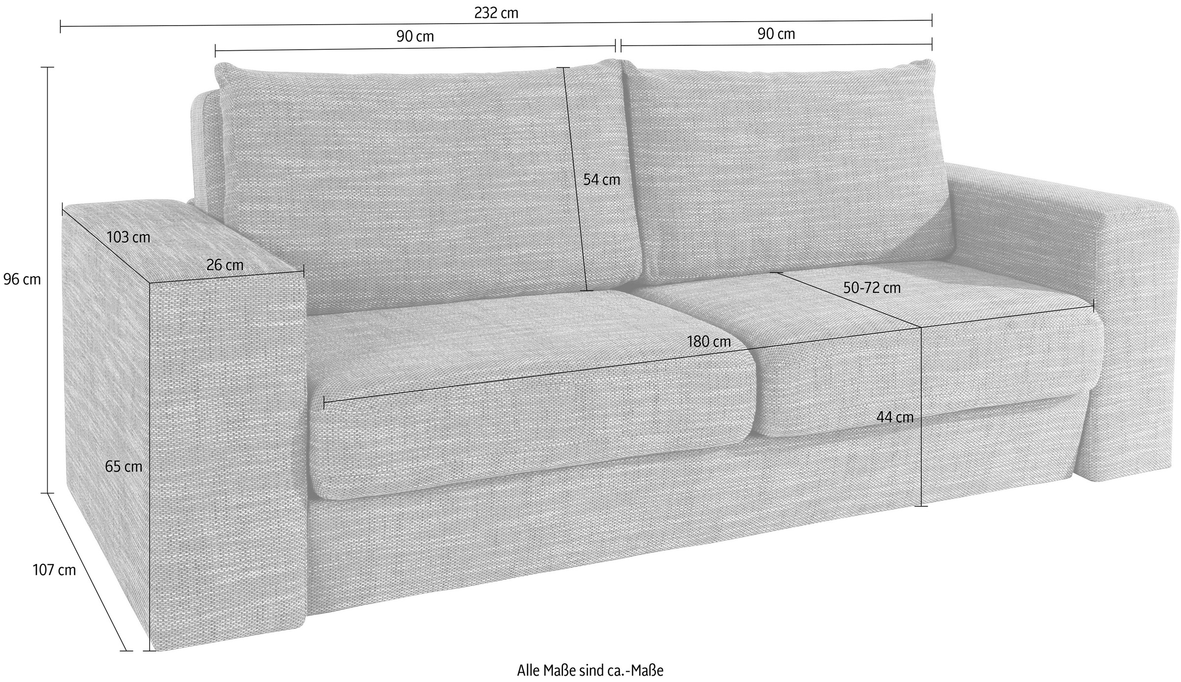 LOOKS by Wolfgang Joop 3,5-Sitzer »Looksv« Verwandlungssofa: aus Sofa wird Sofa mit 2 Hockern