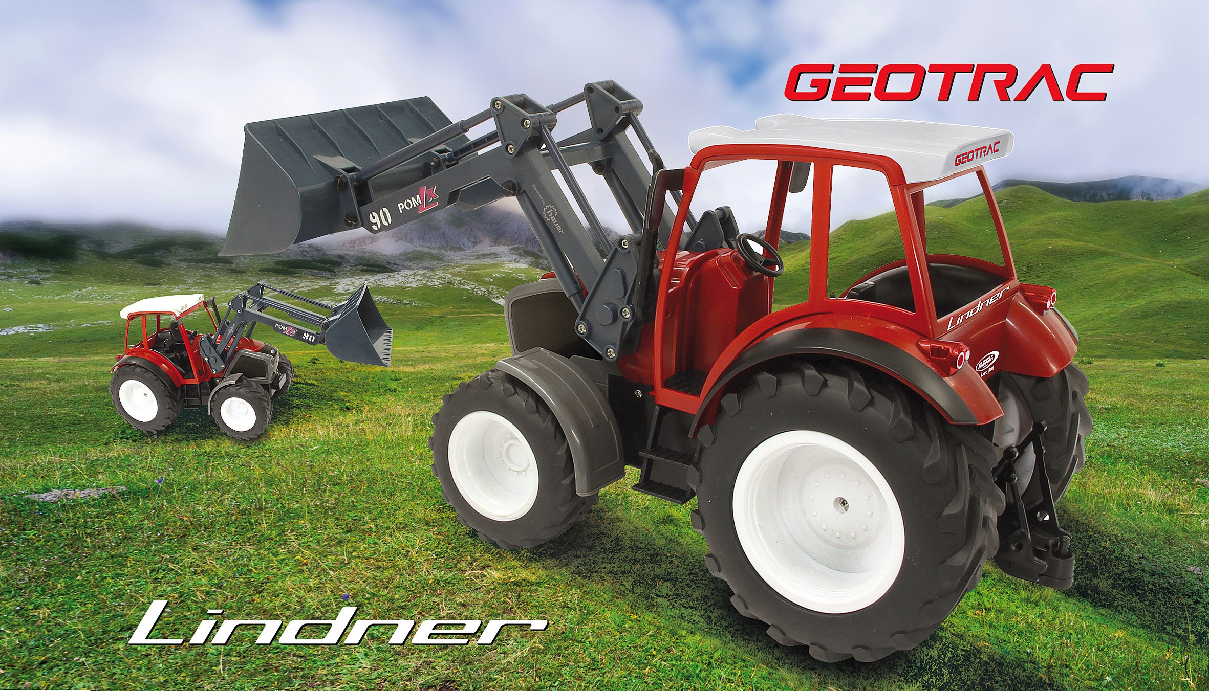 Jamara RC-Traktor »Lindner Geotrac mit Frontlader«, mit Licht und Sound