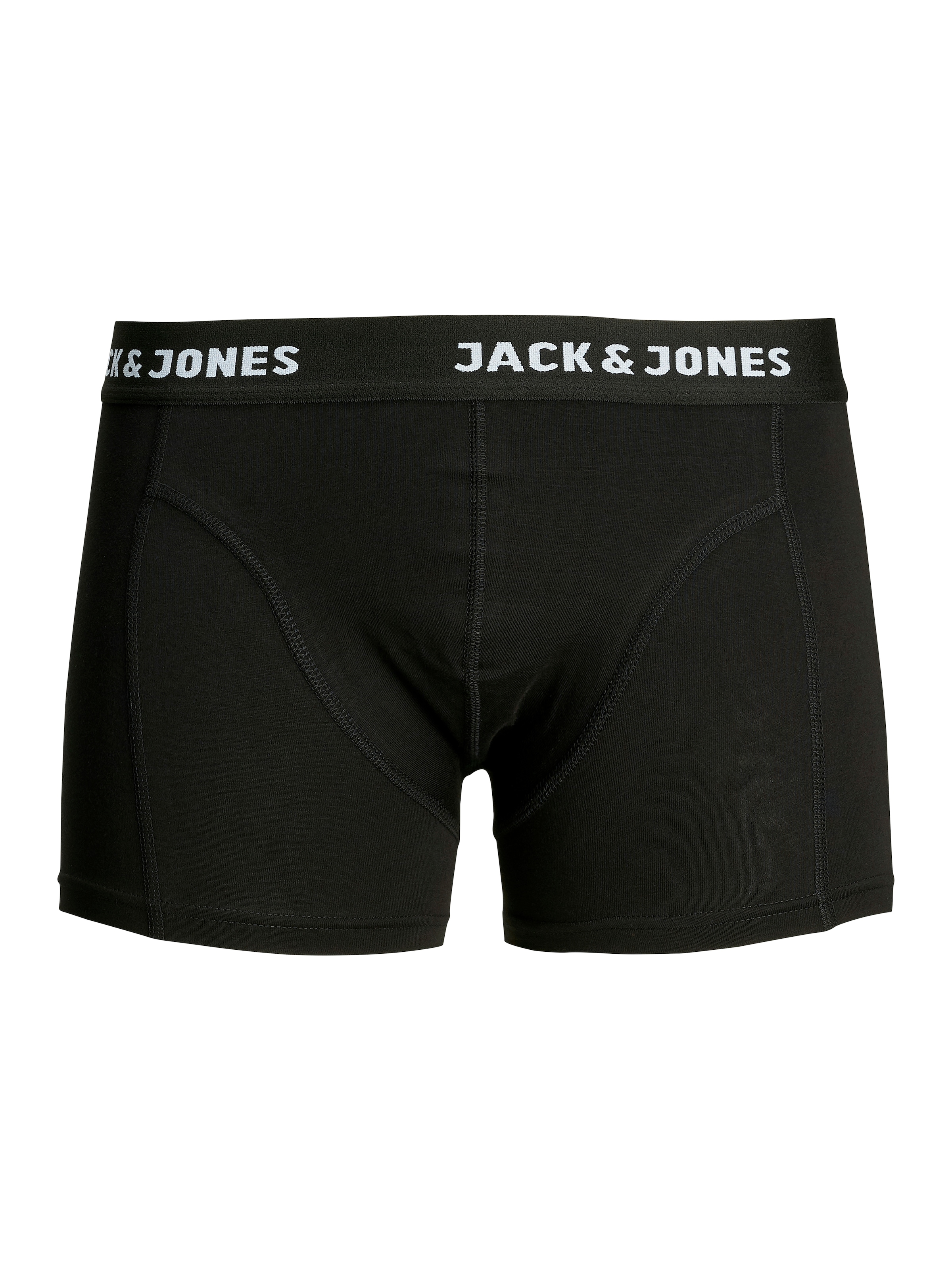 Jack & Jones Boxer »JACANTHONY  im 3er Pack mit Logo-Bund und weichem Griff« Packung, 3 Stk. unifarben mit Farbeinsatz, modisch, eng anliegend, Baumwollmischung