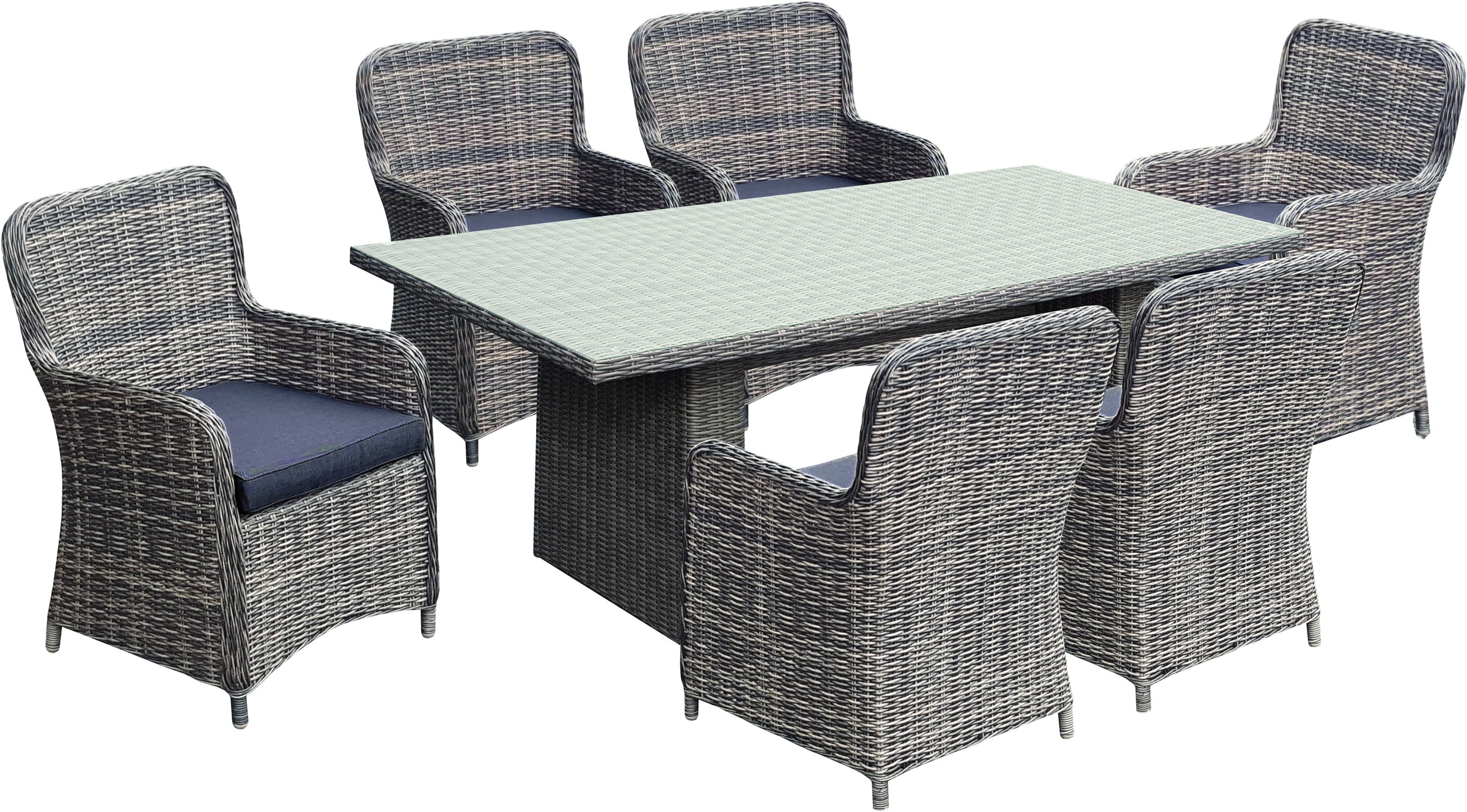 Garden Pleasure Gartensessel »BORDEAUX« Set, 2 Stk. tlg. inkl. Auflagen günstig online kaufen