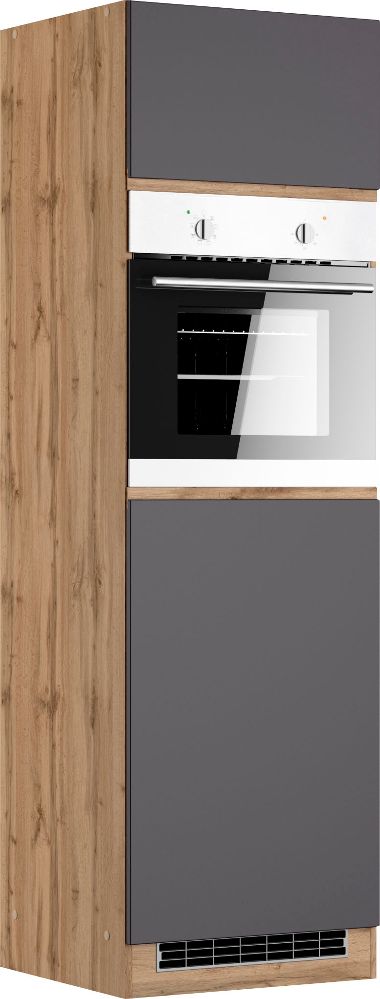 KOCHSTATION Backofenumbauschrank »KS-Riesa«, Breite 60 cm, MDF-Fronten