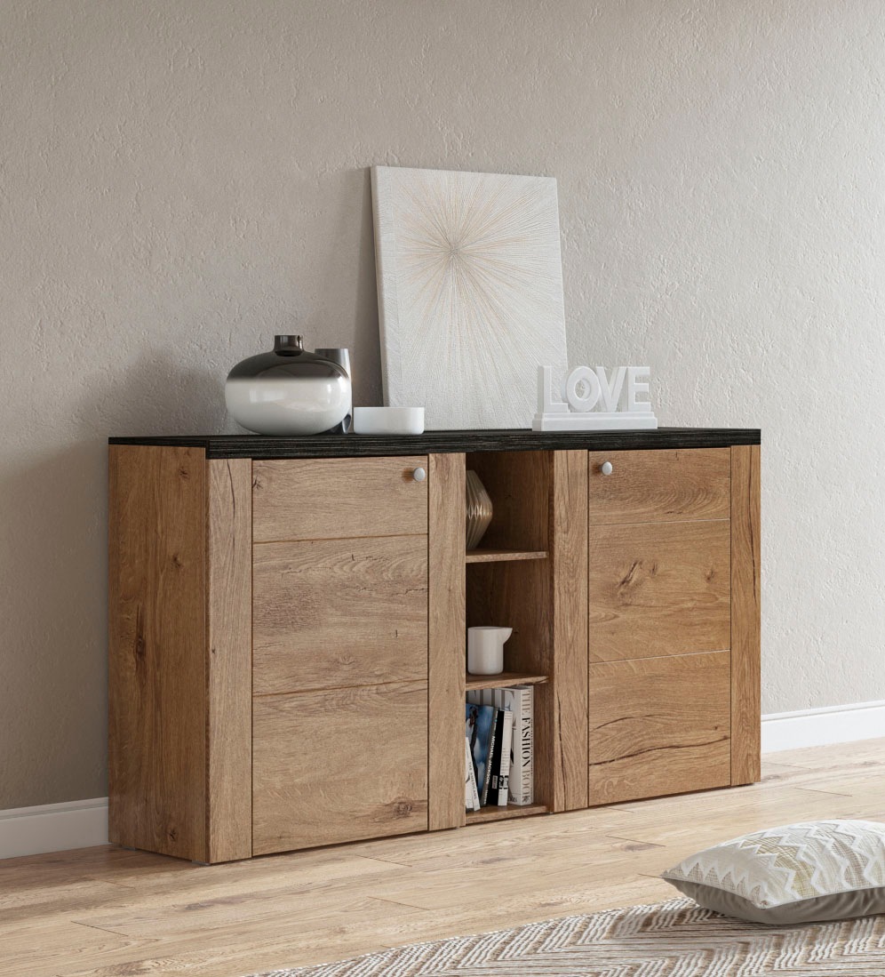 Home affaire Sideboard »Larona, zeitlose Kommode mit 2 Türen, Türkommode, B günstig online kaufen