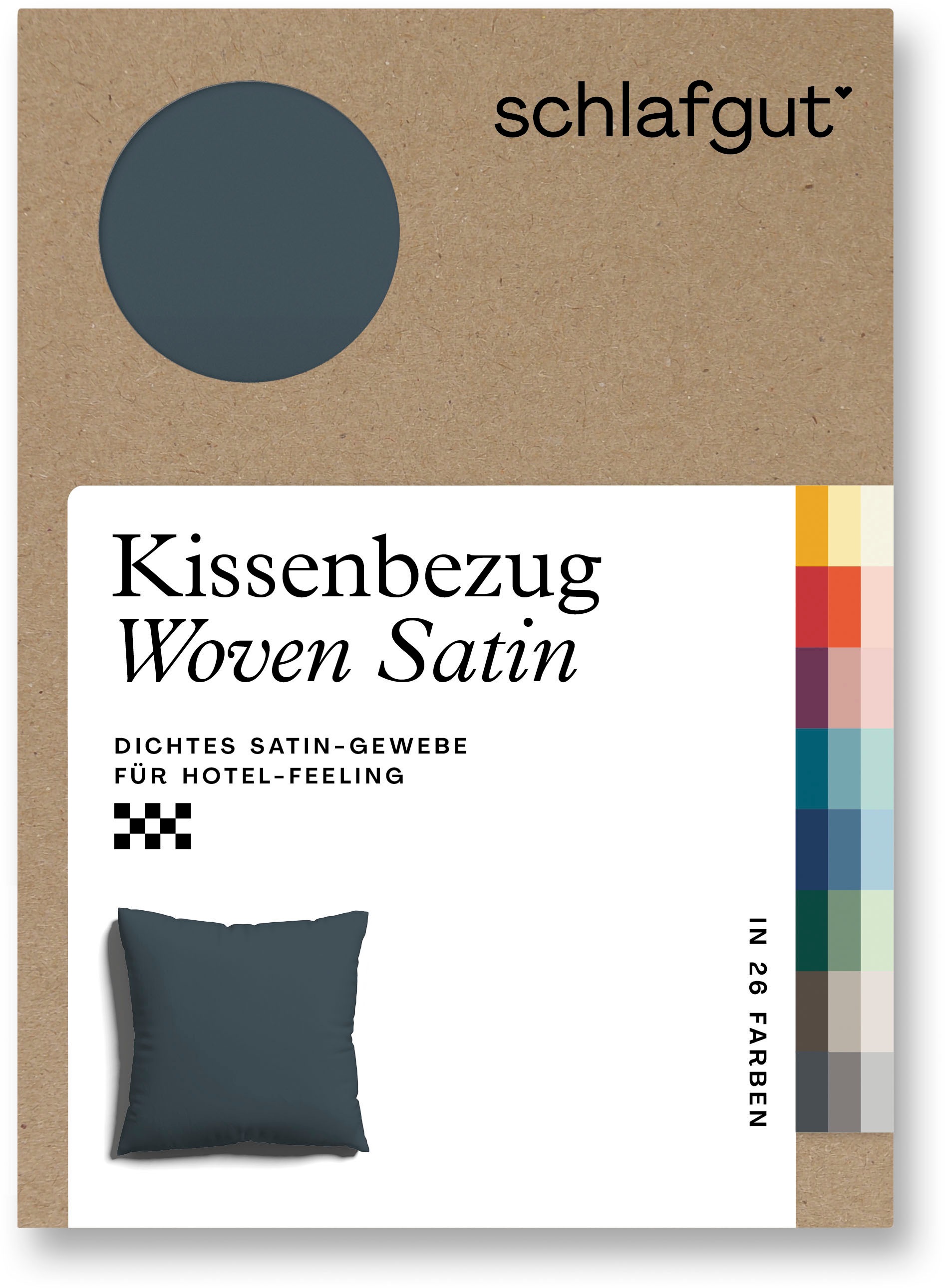 Schlafgut Kissenbezug »Woven Satin aus Mako-Baumwolle, langlebig, pflegelei günstig online kaufen