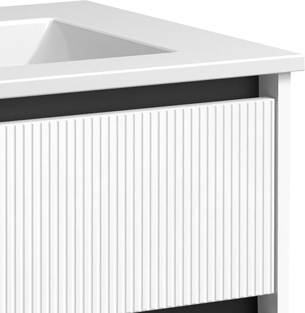 welltime Waschtisch »Urban«, mit Keramik Waschbecken, 2 Schubladen mit Softclose, Breite 60 cm