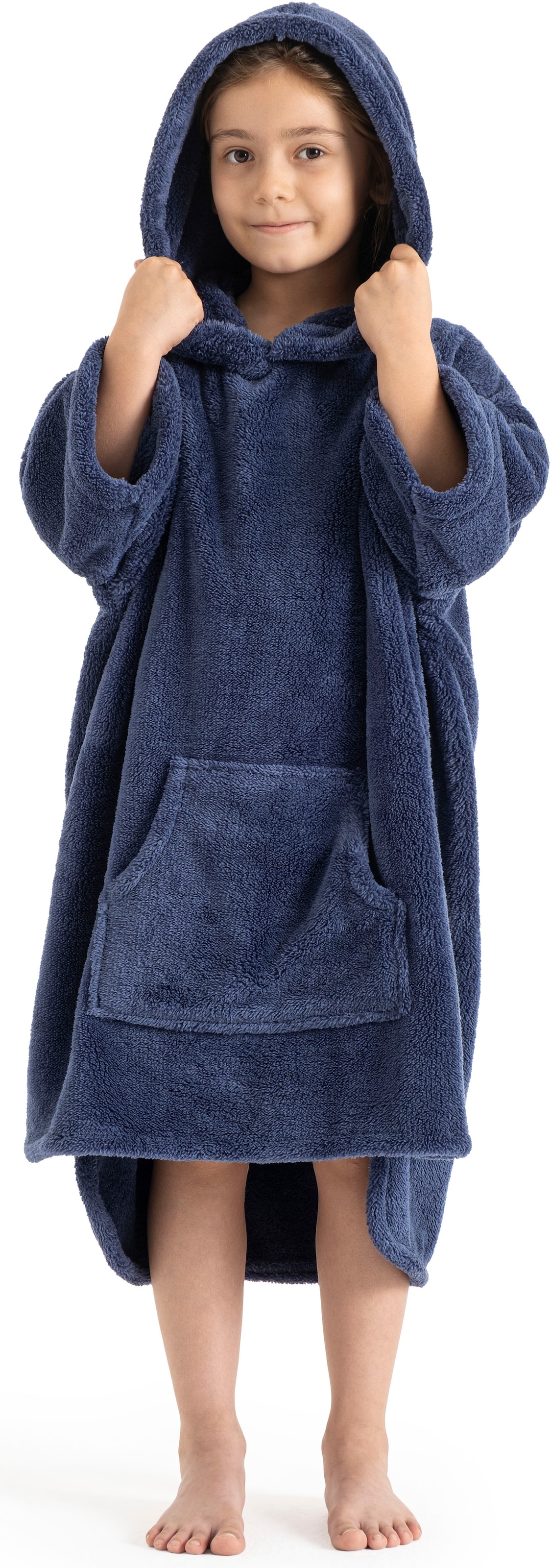 OTTO home Badeponcho »Lillou, für Kinder, ideal für Urlaub oder im Schwimmbad« 1 Stk. weich und kuschelig, Fleece, plüsch, Surfponcho