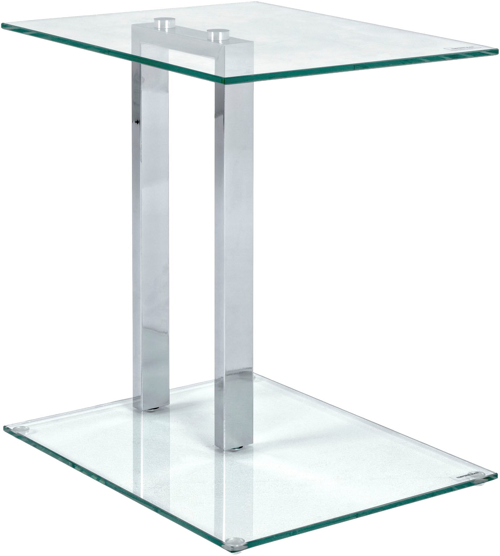 HAKU Beistelltisch »Sofatisch, Wohnzimmertisch« 1 Stk. tlg. rechteckig - aus Metall Silber B/T/H 45/35/50 cm