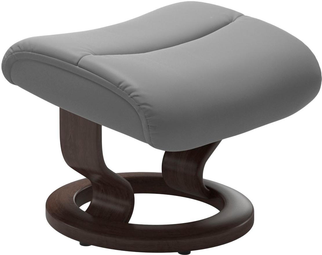 Stressless® Relaxsessel »View«, (Set, Relaxsessel mit Hocker), mit Classic Base, Größe M,Gestell Wenge