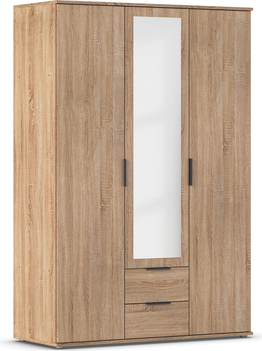 rauch Drehtürenschrank »Kleiderschrank Schrank Garderobe Wäscheschrank ESSEA in 2 Breiten«, mit Spiegel und 2 Schubladen, moderne Griffe MADE IN GERMANY