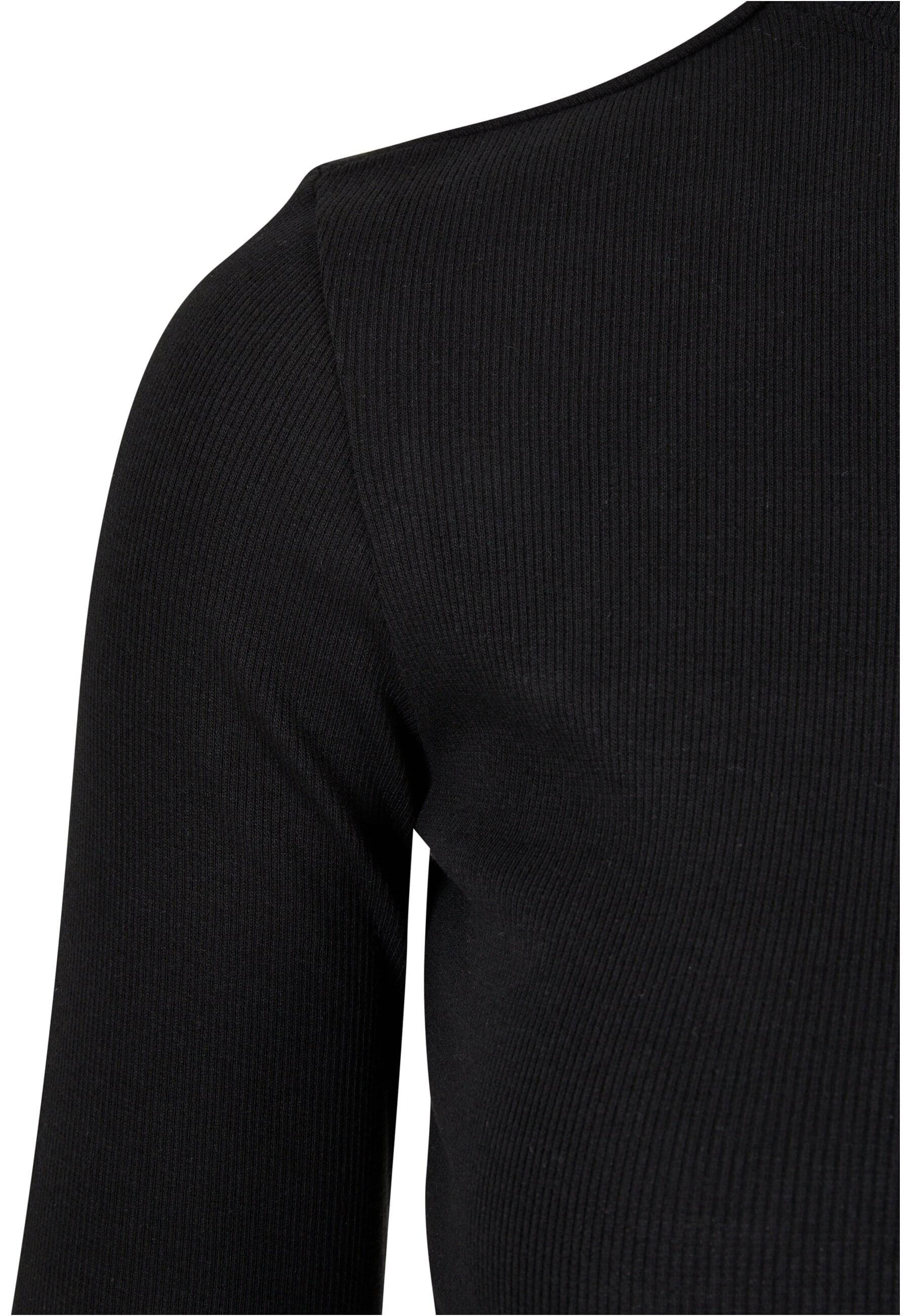 URBAN CLASSICS Longsleeve »Urban Classics Damen Ladies Rib Back Cut Out Longsleeve« 1 Stk.