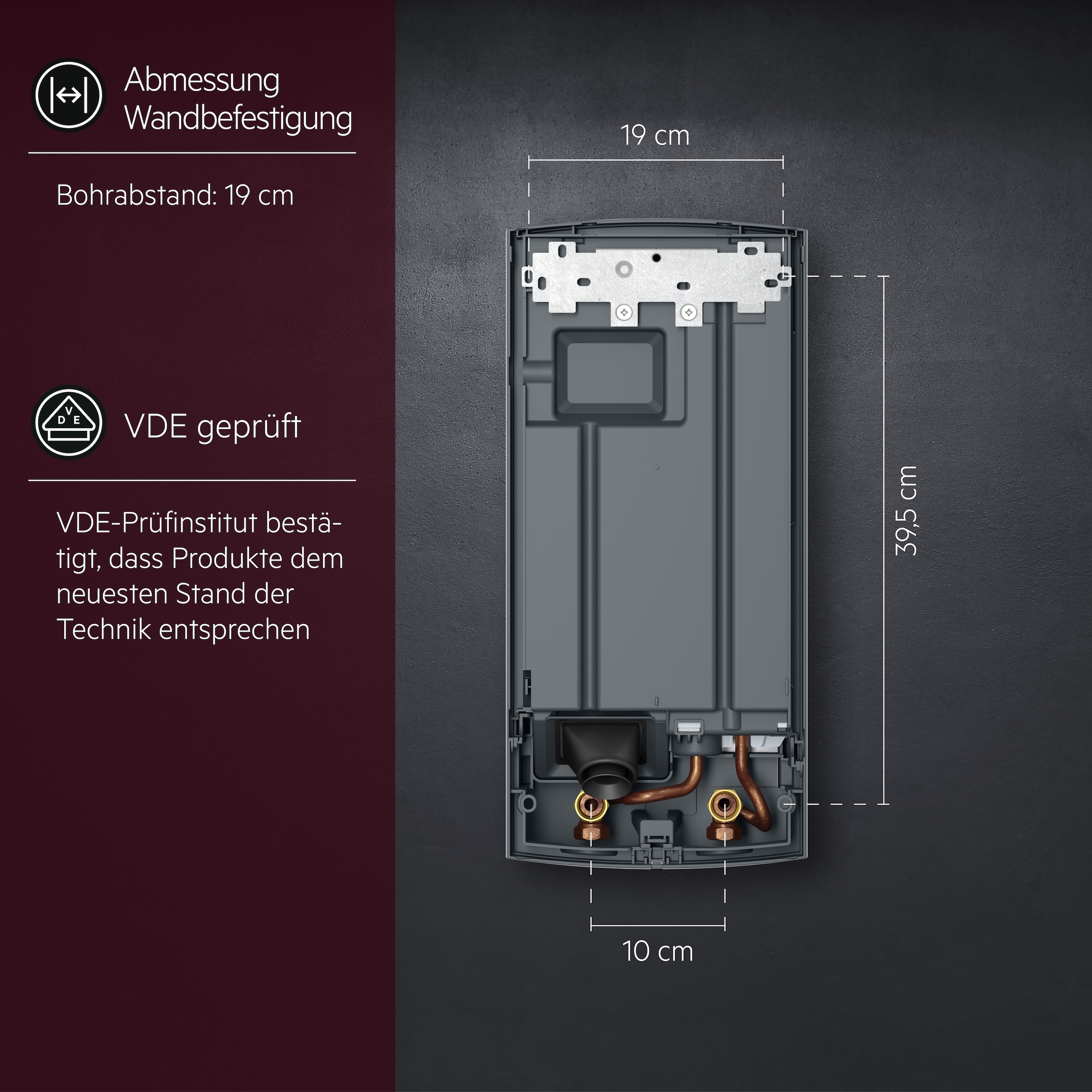 AEG Haustechnik Komfort-Durchlauferhitzer »DDLE Basis« 18 kW, stufenlose Temperaturwahl durch 4 Anwendungssymbole