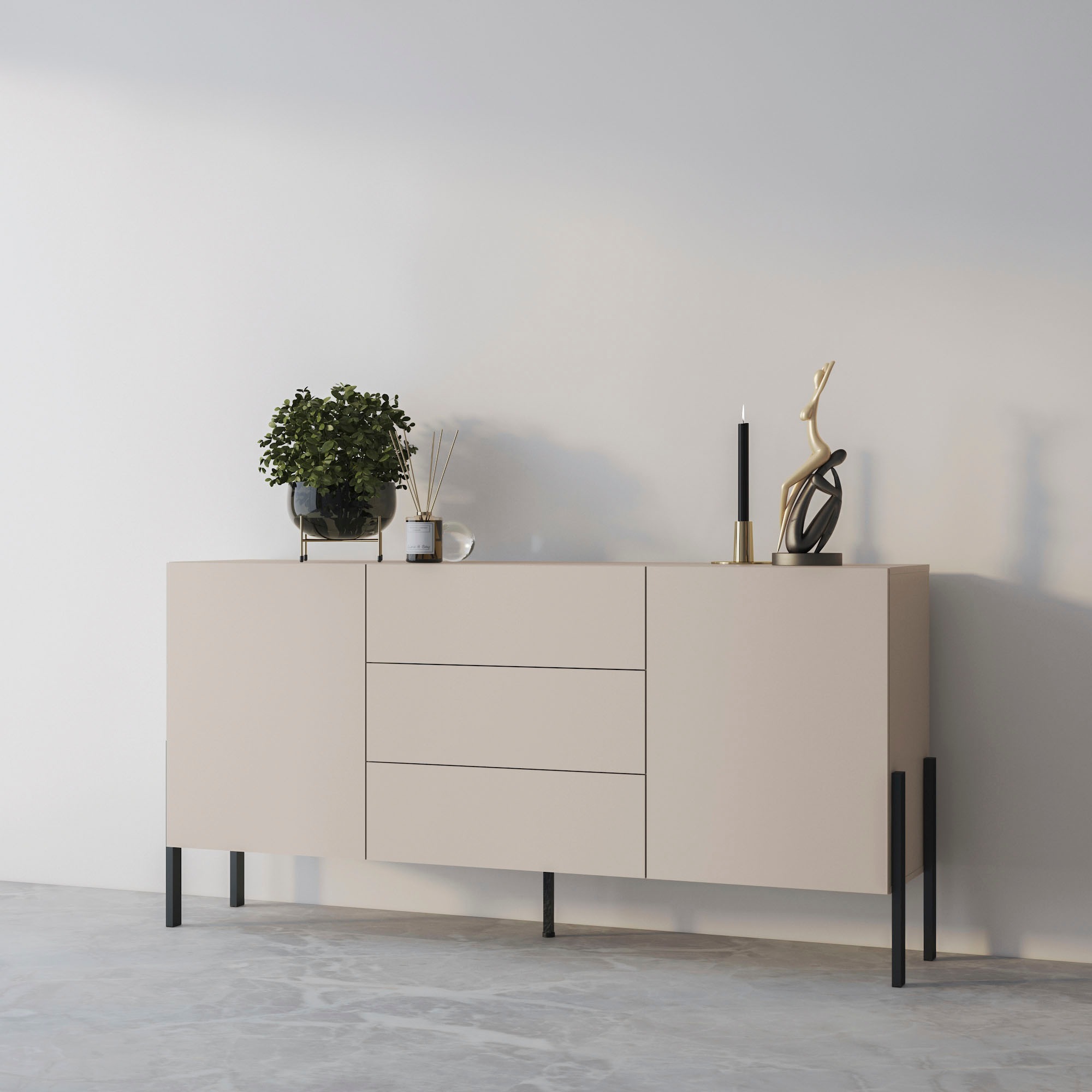 INOSIGN Sideboard »Jukon, Breite 150 bzw.180 cm, moderne grifflose Kommode« günstig online kaufen