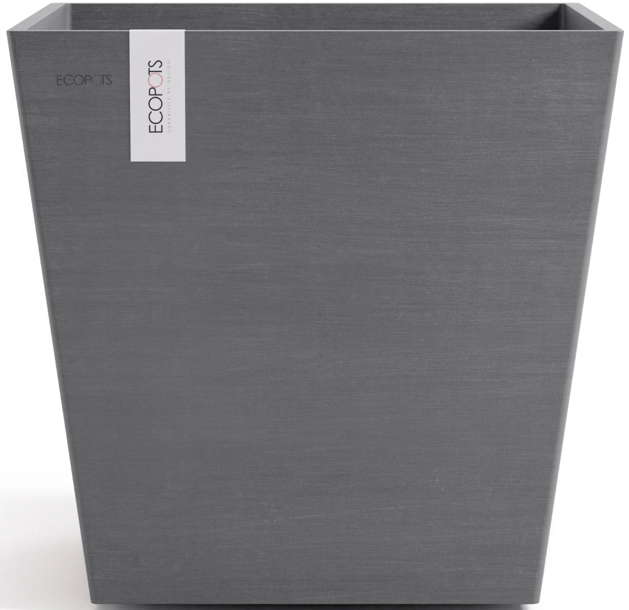 ECOPOTS Blumentopf »Rotterdam 45 + Wassersystem Grau« für innen und außen: frostsicher, bruchsicher und lichtbeständig