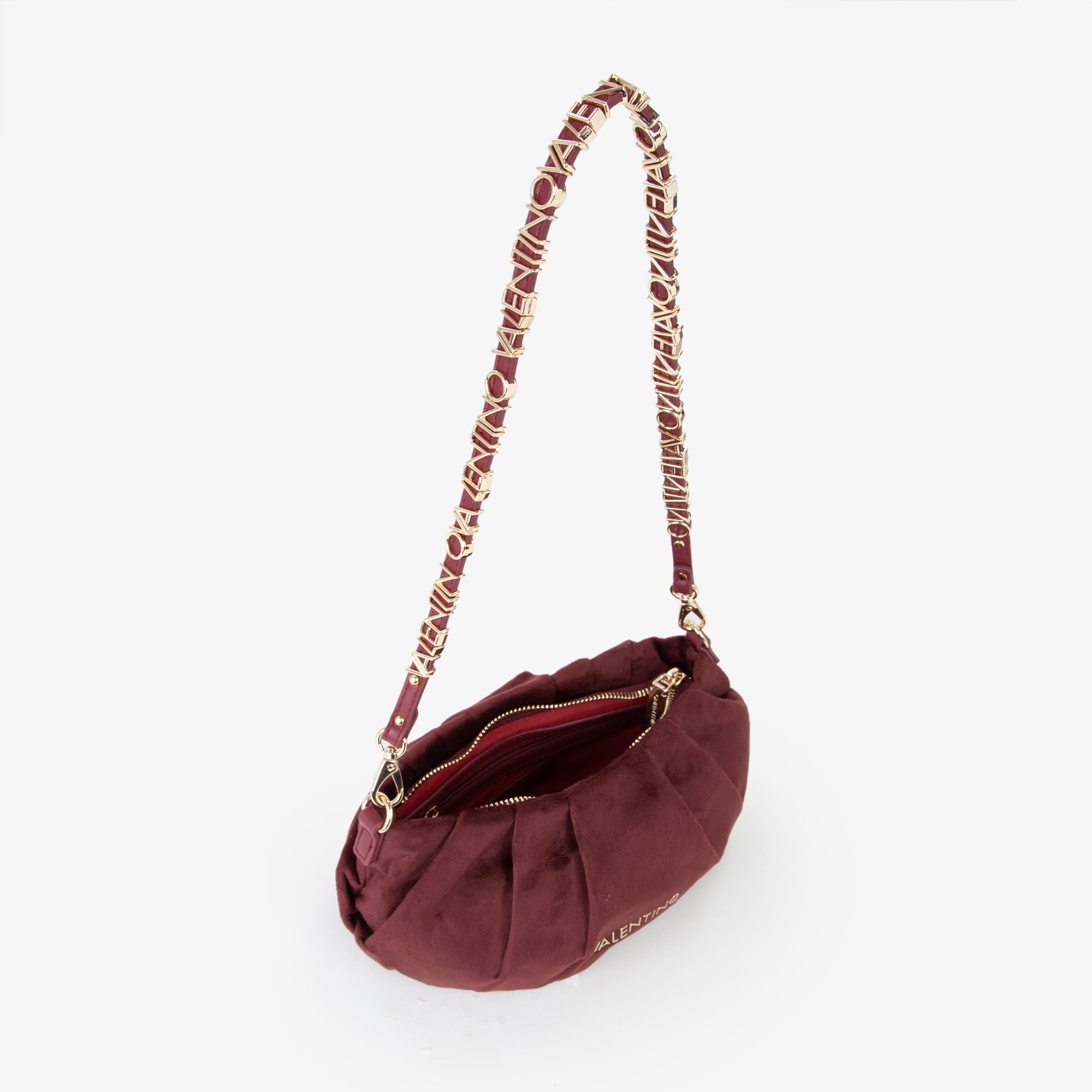 VALENTINO BAGS Umhängetasche »ELITA« Samt Clutch, Abendtasche mit modischer Raffung