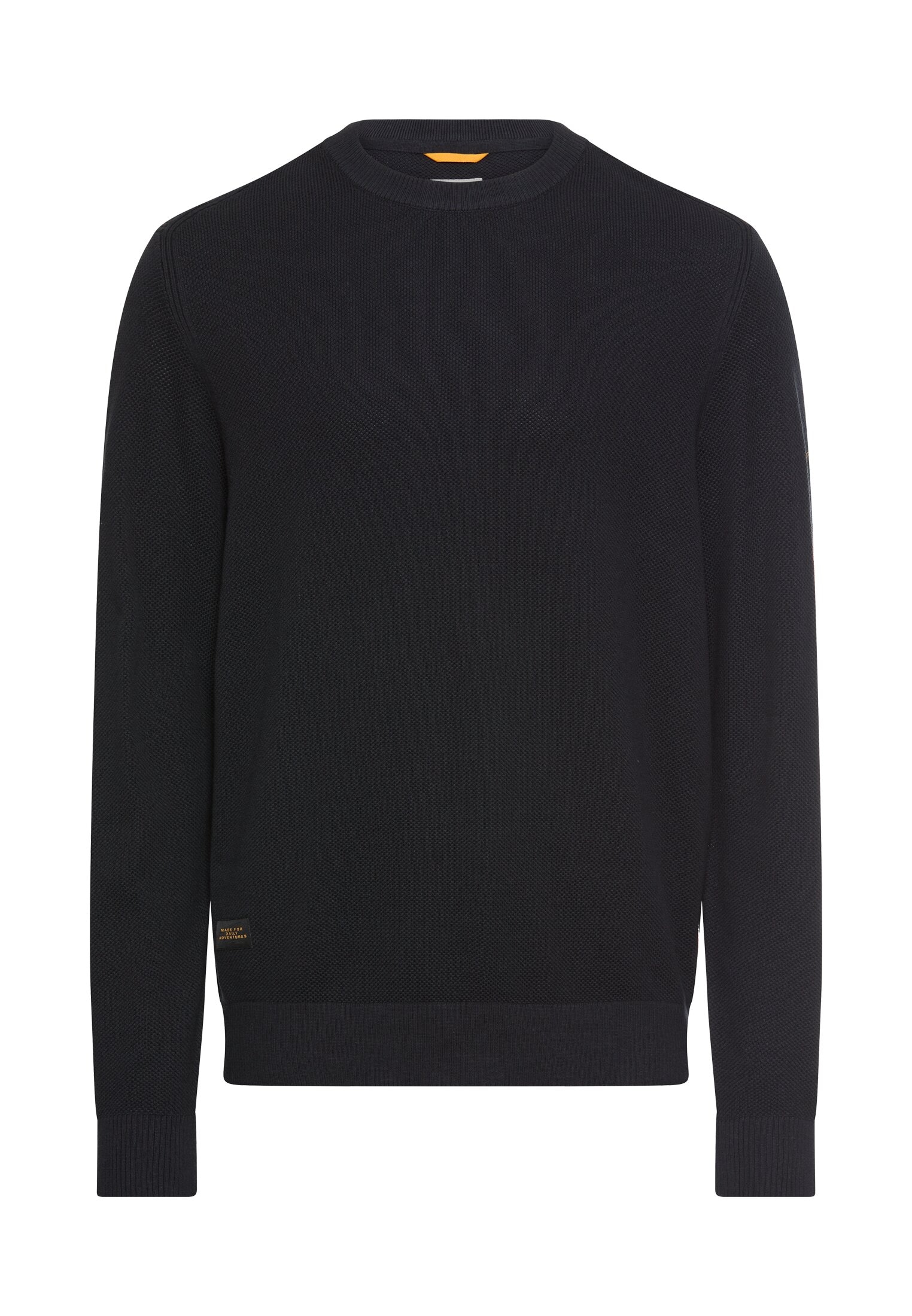 camel active Strickpullover unifarben und aus reiner Baumwolle