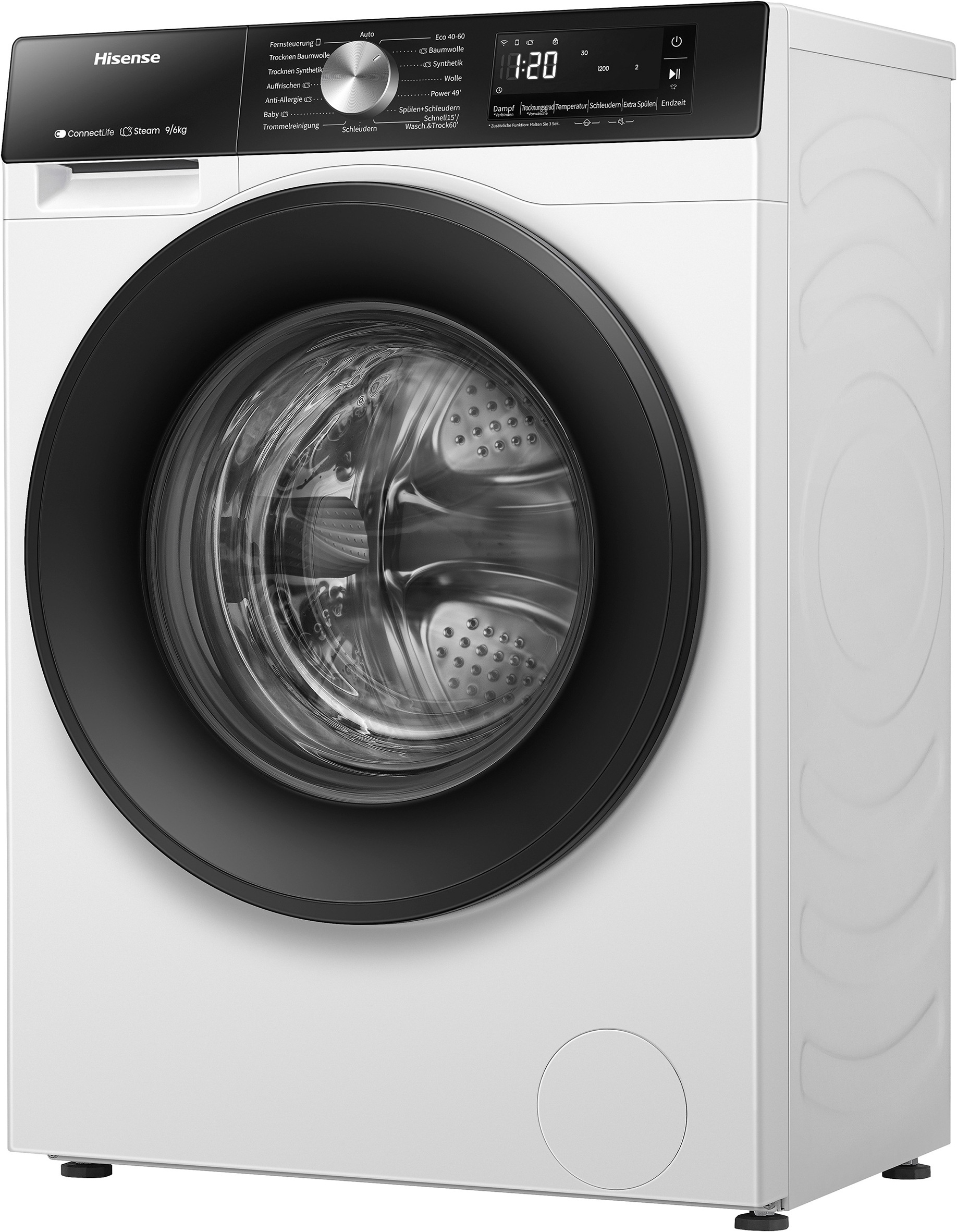 Hisense Waschtrockner »WD3S9043BW3« 3s Serie 9 kg /6 kg 72 dB(A) Waschen & Trocknen in 60 min.