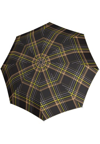 doppler® Taschenregenschirm »Fiber Magic Karo, brown/yellow«, für Herren kaufen