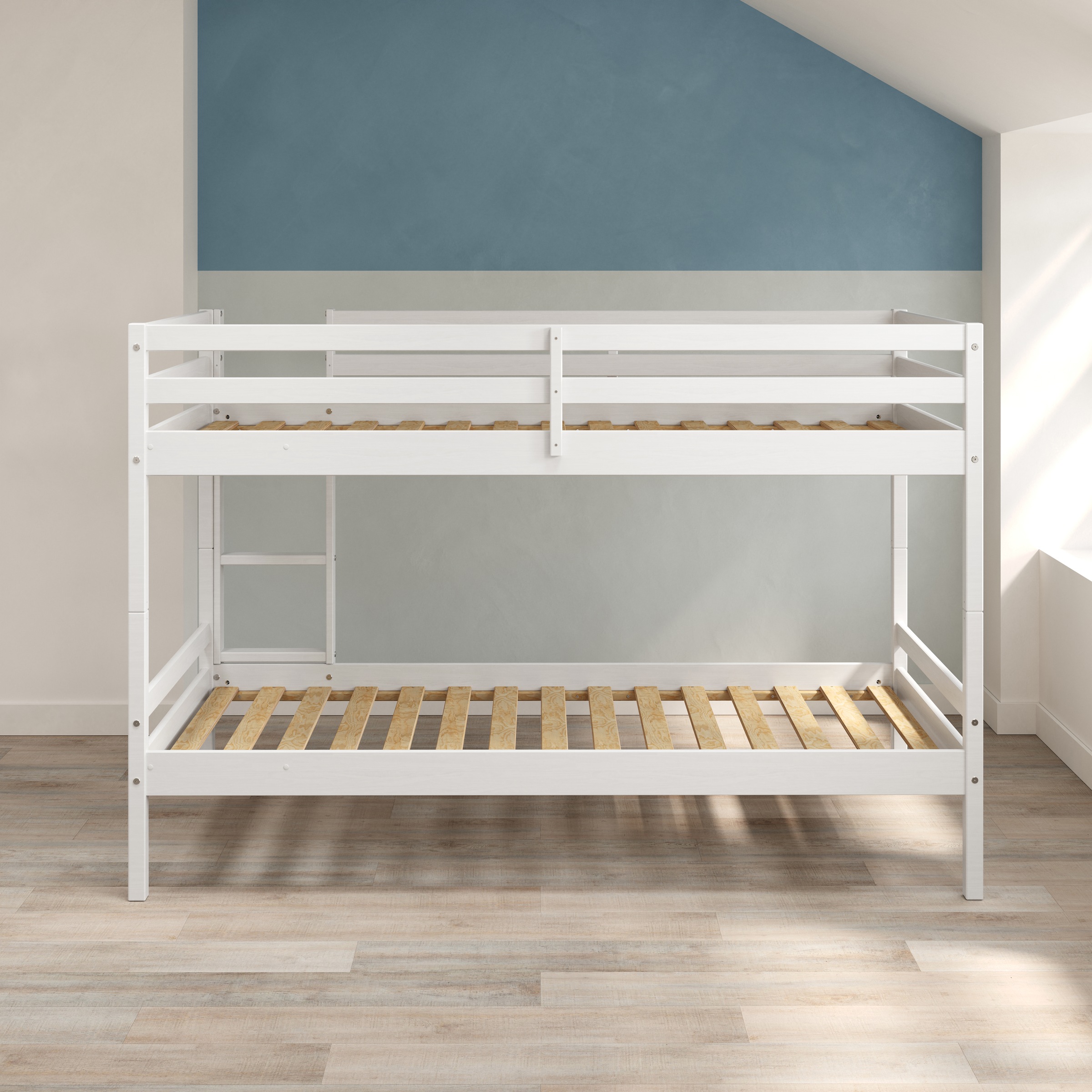 Lüttenhütt Etagenbett »Mora Bett Kinderbett Leiterbett Stockbett Holzbett Bestseller«, (1 St.), Teilbares Etagenbett aus Massivholz - (B/T/H): 100/208/140 cm Hochbett