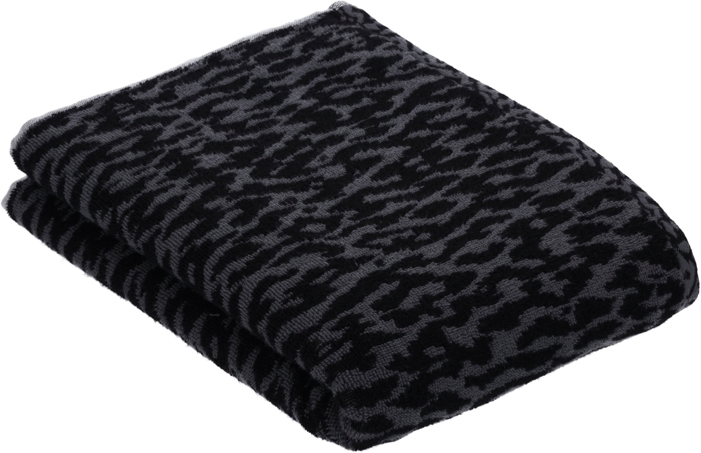 VOSSEN Badetuch »Zambra« im Farbflashdesign black Obermaterial: 100% Baumwolle B/L: 67 cmx140 cm