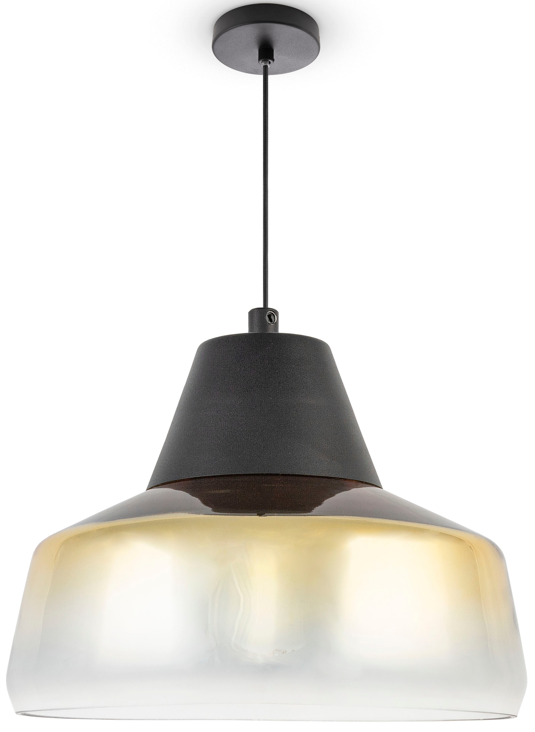 Paco Home Pendelleuchte »DIARA«, Leuchtmittel E27   ohne Leuchtmittel, Glas günstig online kaufen