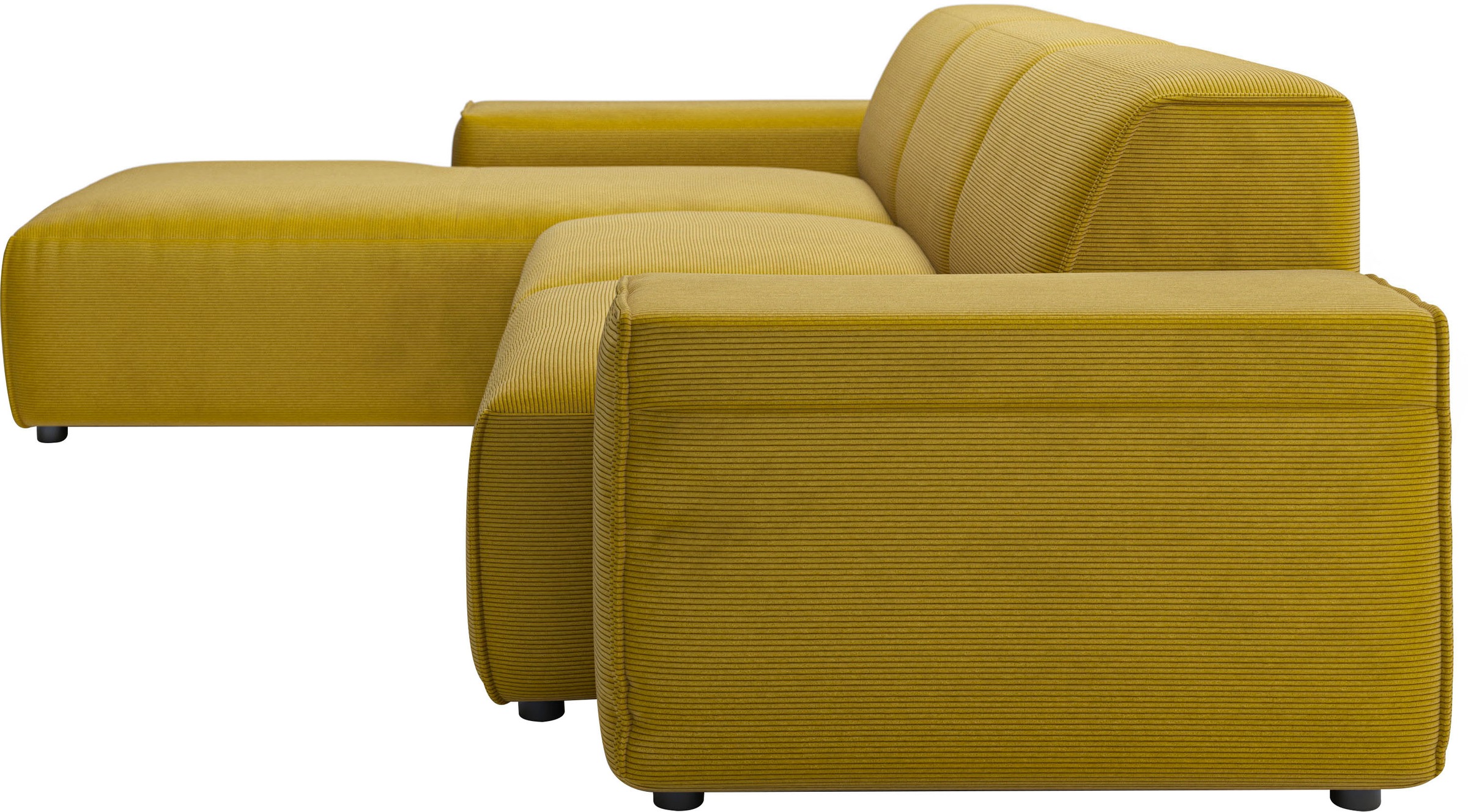 andas Ecksofa »Glimminge L-Form auch in Breitcord, Feincord + Easy care-Bezug,«, Breite 264, Zierkissen