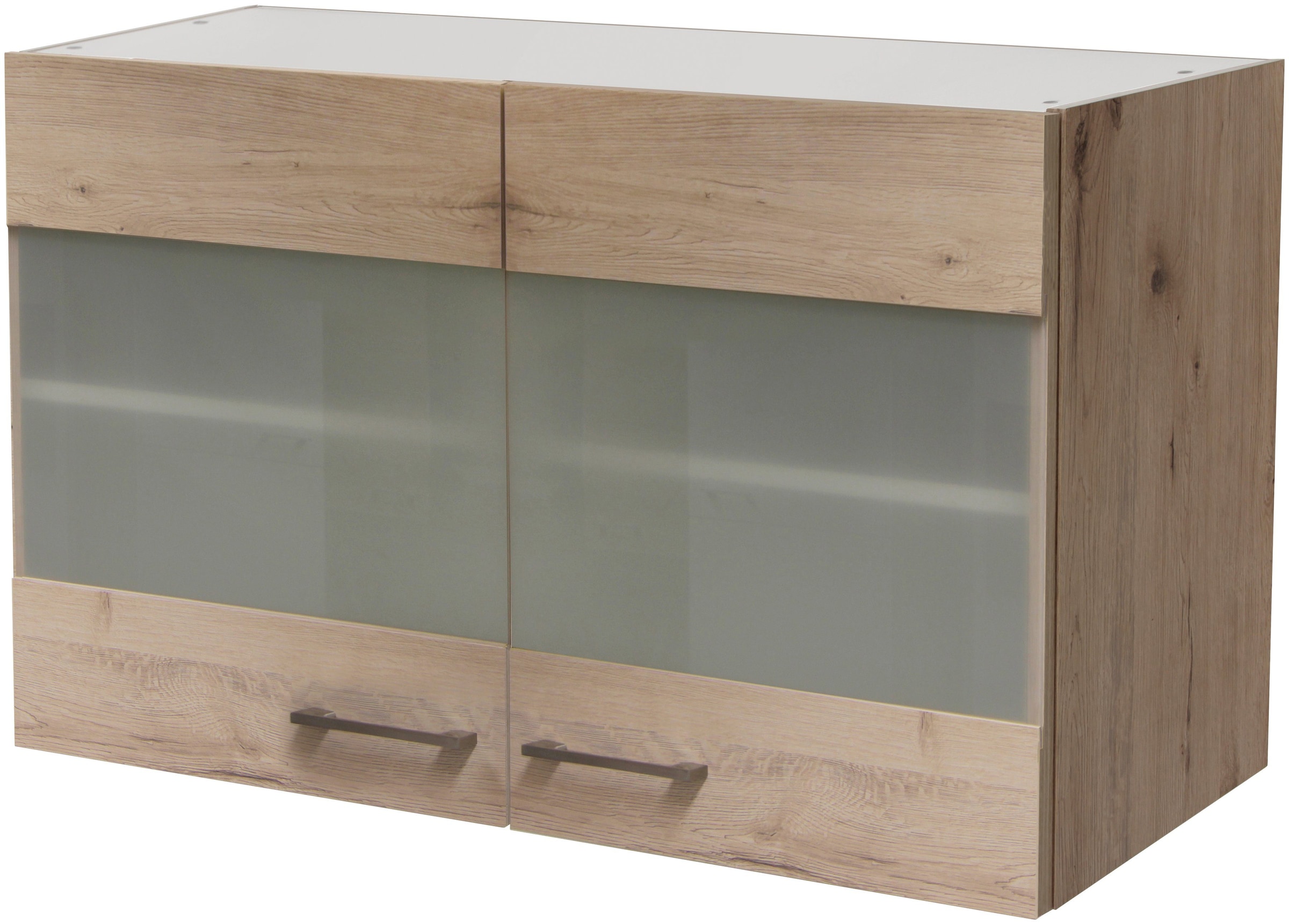 Flex-Well Glashängeschrank »Riva«, (B x H x T) 100 x 54,8 x 32 cm, mit Stollenglastüren