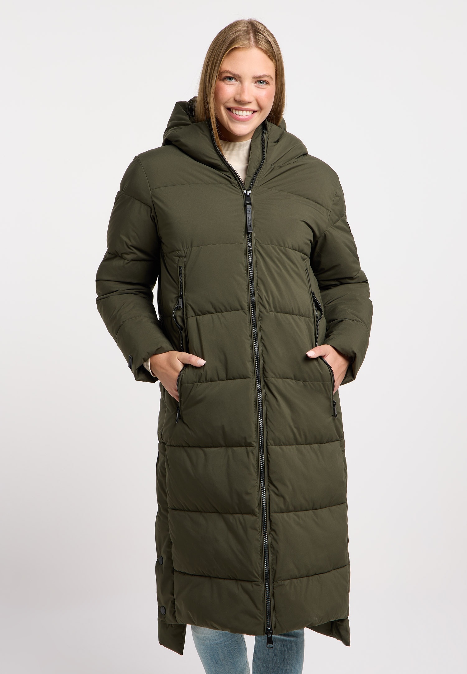 Ragwear Steppmantel »PATRISE« warm gefüttert, hinten länger als vorn