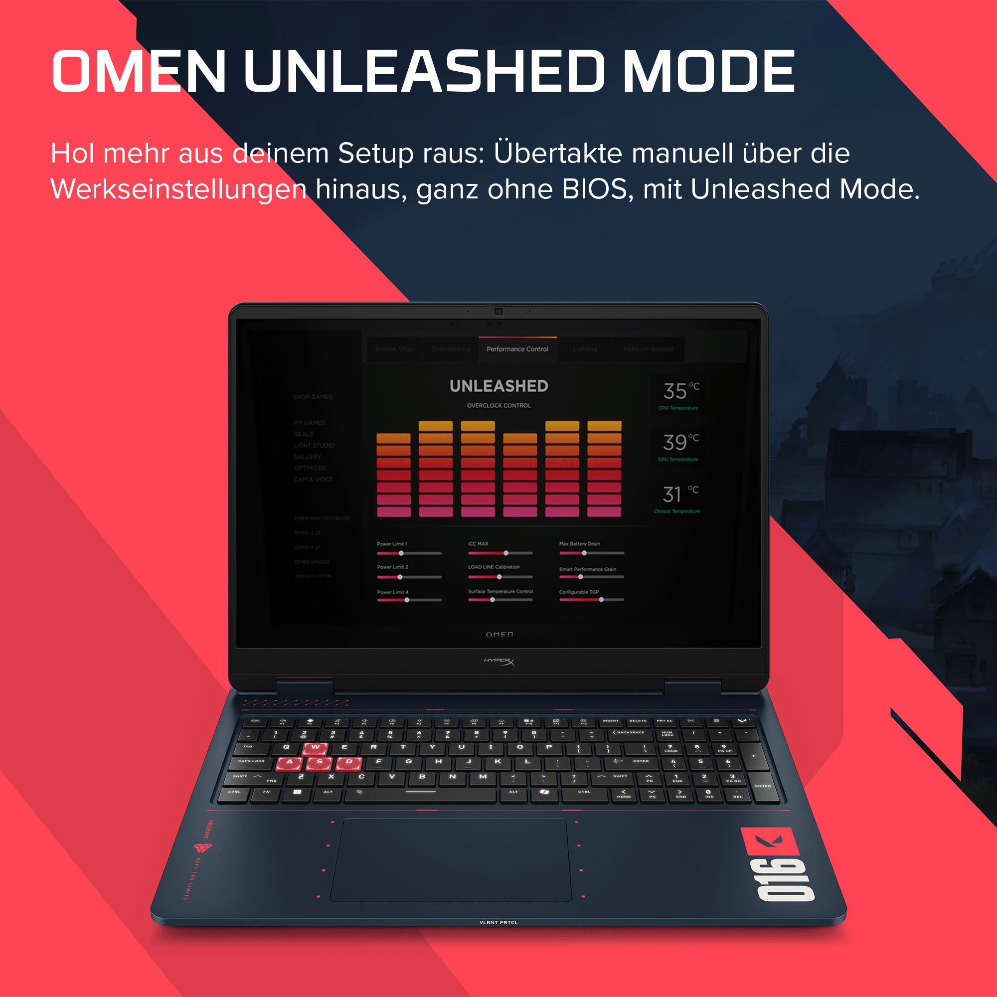 HP Gaming-Notebook »16-ap1099ng« 40,6 cm / 16 ″ AMD Ryzen 9 GeForce RTX 5070 1.000 GB SSD