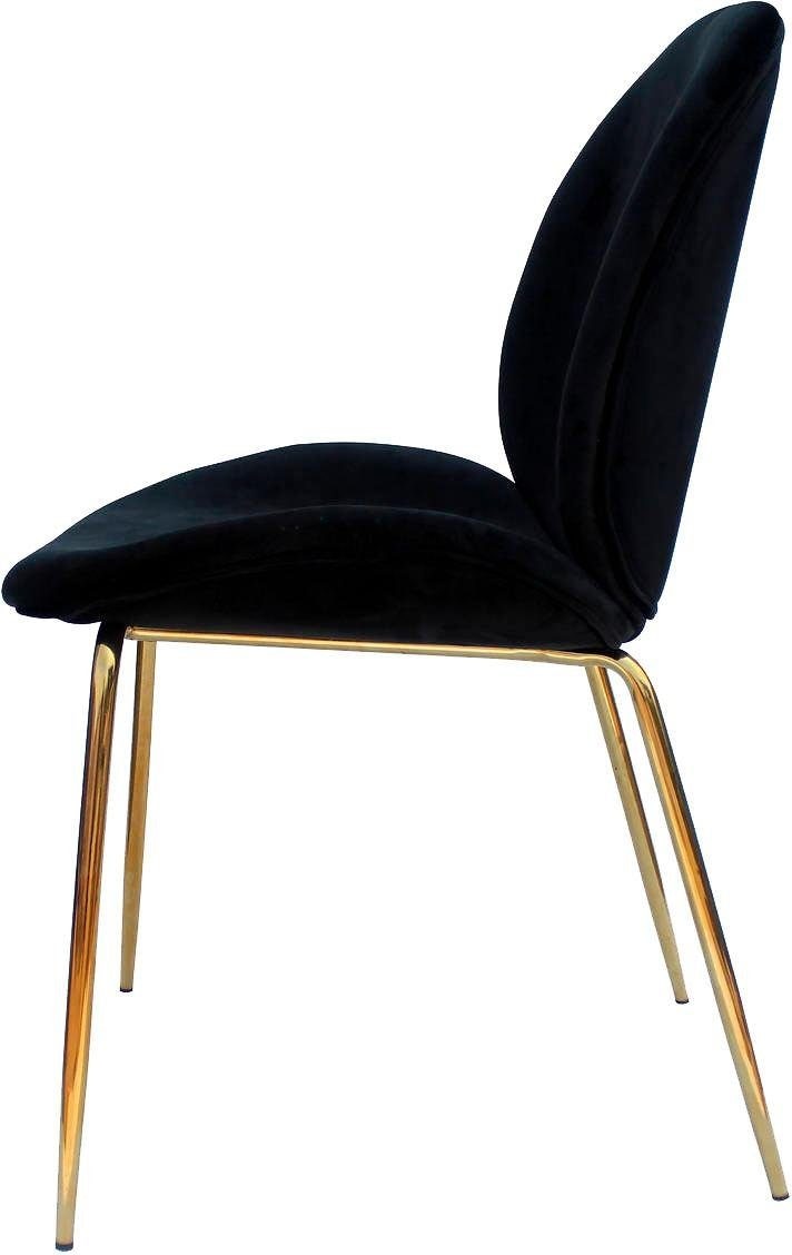 Kayoom Stuhl »Charlize 110 2er-Set, TOPSELLER! Esszimmerstühle,moderne Optik«, (Set), 2 St., Samtstoff, samtweicher Bezug, bequem, zeitlos, moderne Optik