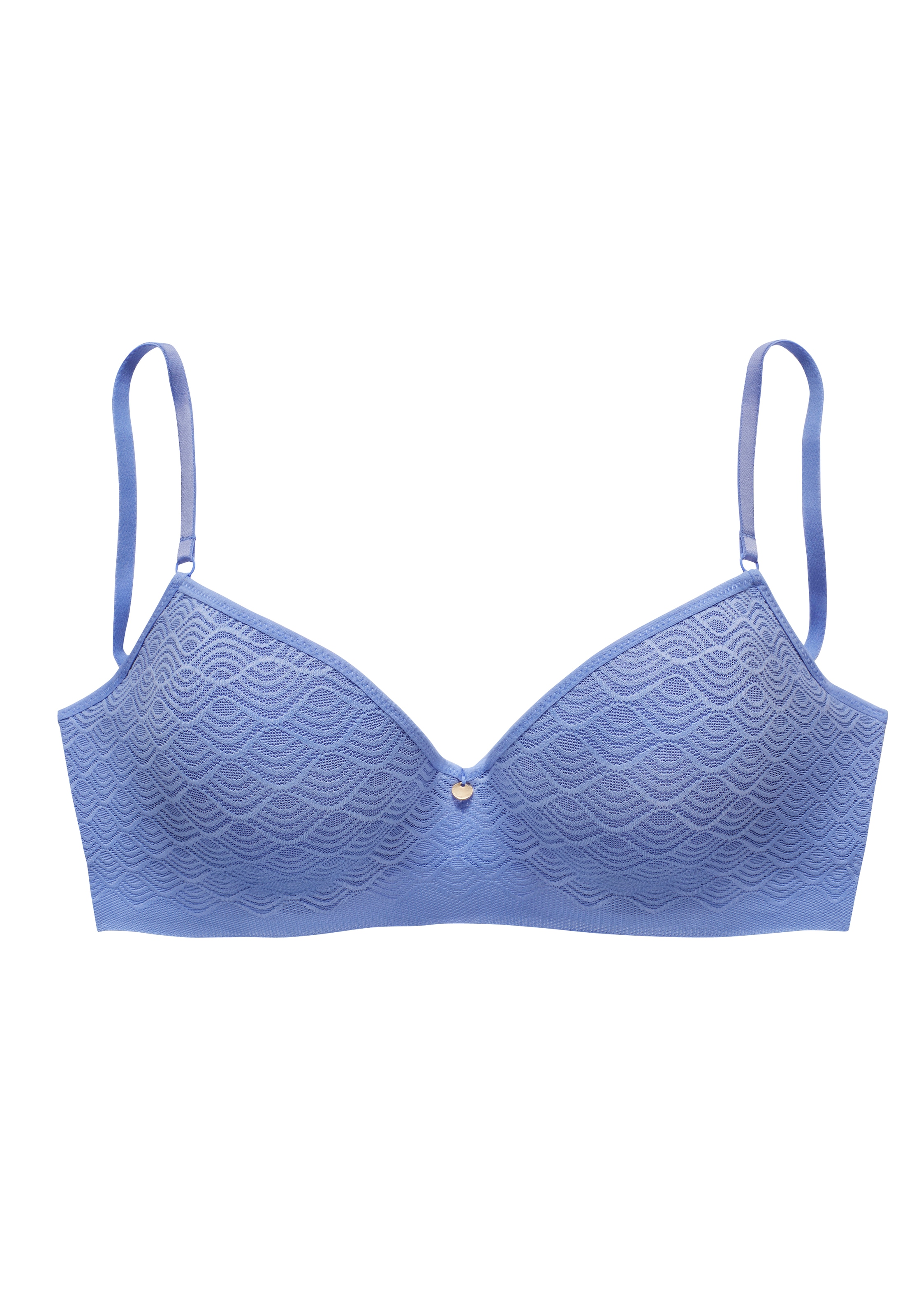 LASCANA Push-up-BH, mit Bügel in Bandeau-Form aus Spitze mit extraflachen Kanten, Dessous