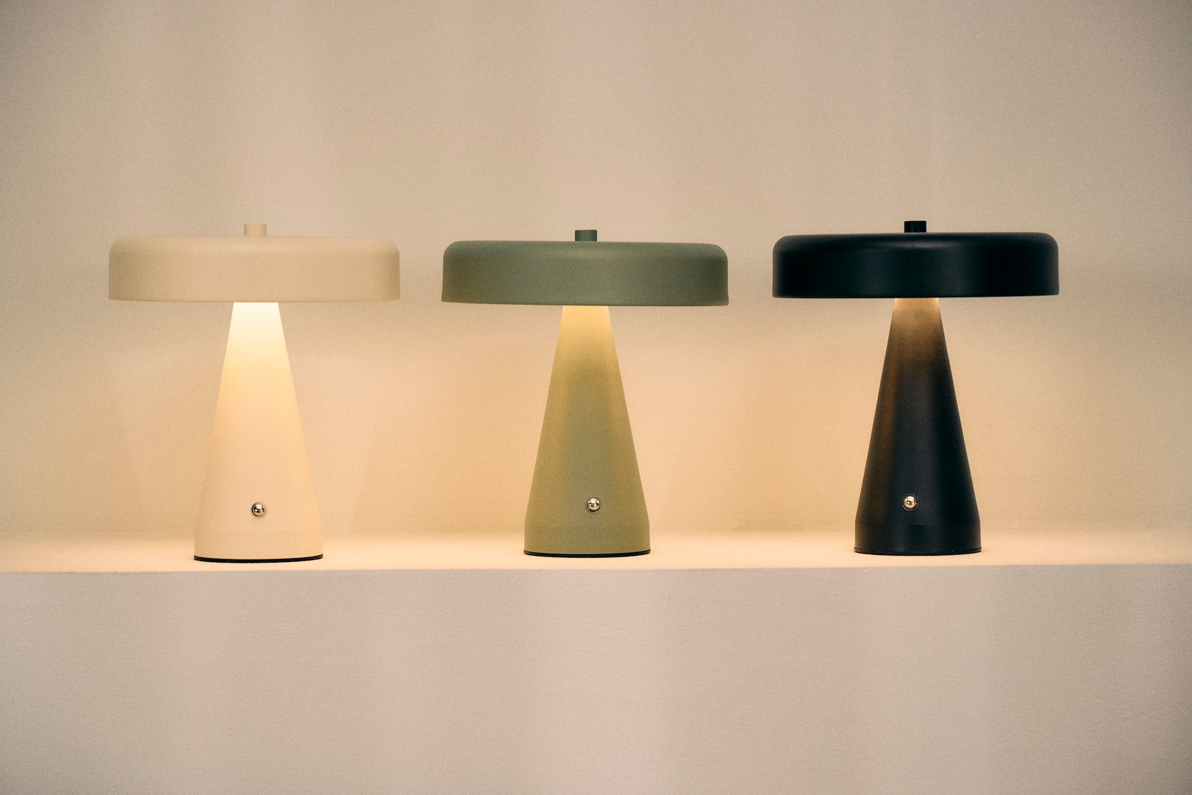 homsy by Ana Johnson LED Tischleuchte »NORVA Akkutischleuchte« LED-Modul warmweiß - kaltweiß Akku-Tischlampe USB-C, CCT, wiederaufladbar, Akku, dimmbar