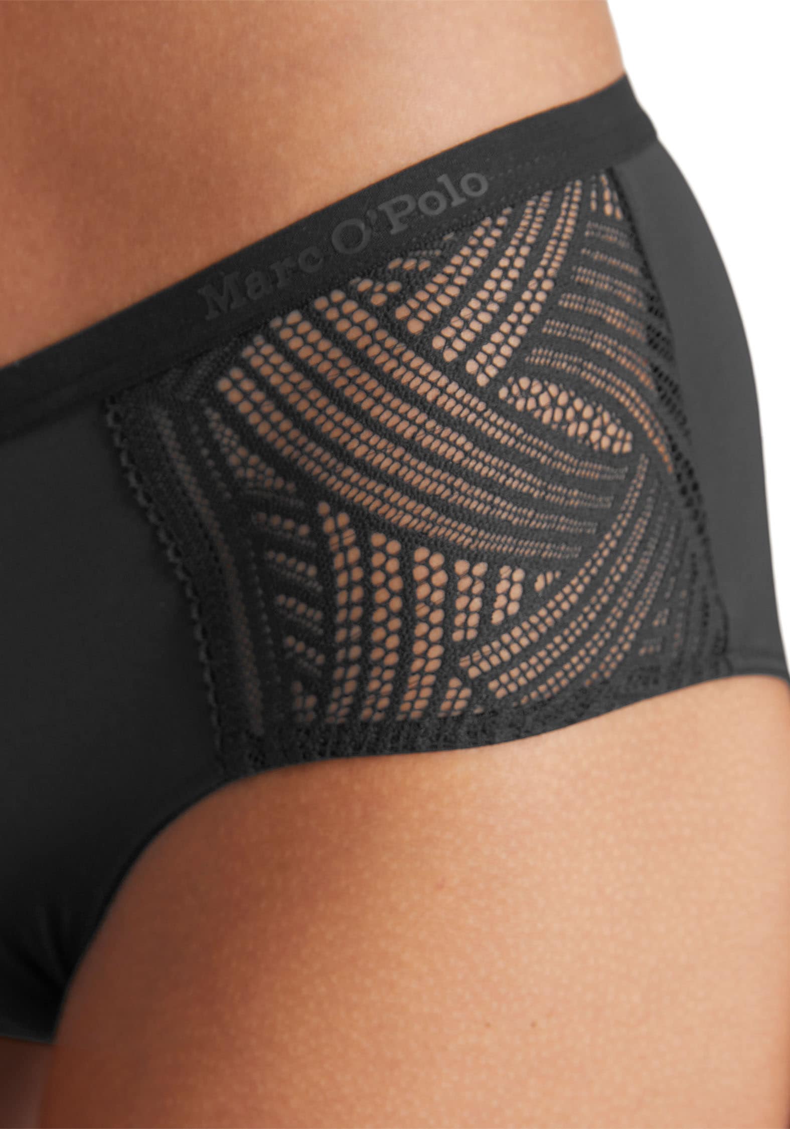 Marc O'Polo Hipster »Timeless Lace«, mit seitlichem Spitzeneinsatz