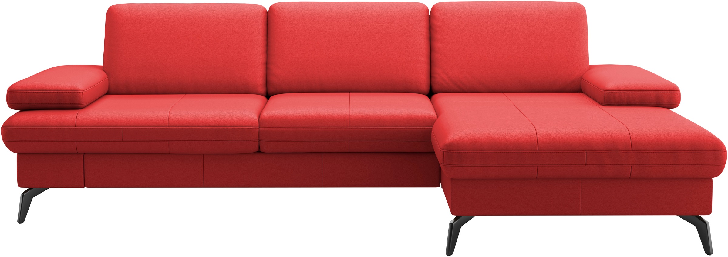 sit&more Ecksofa »Morris L-Form, inkl. Sitztiefenverstellung«, wahlweise mit Armteilverstellung, Bettfunktion & Bettkasten